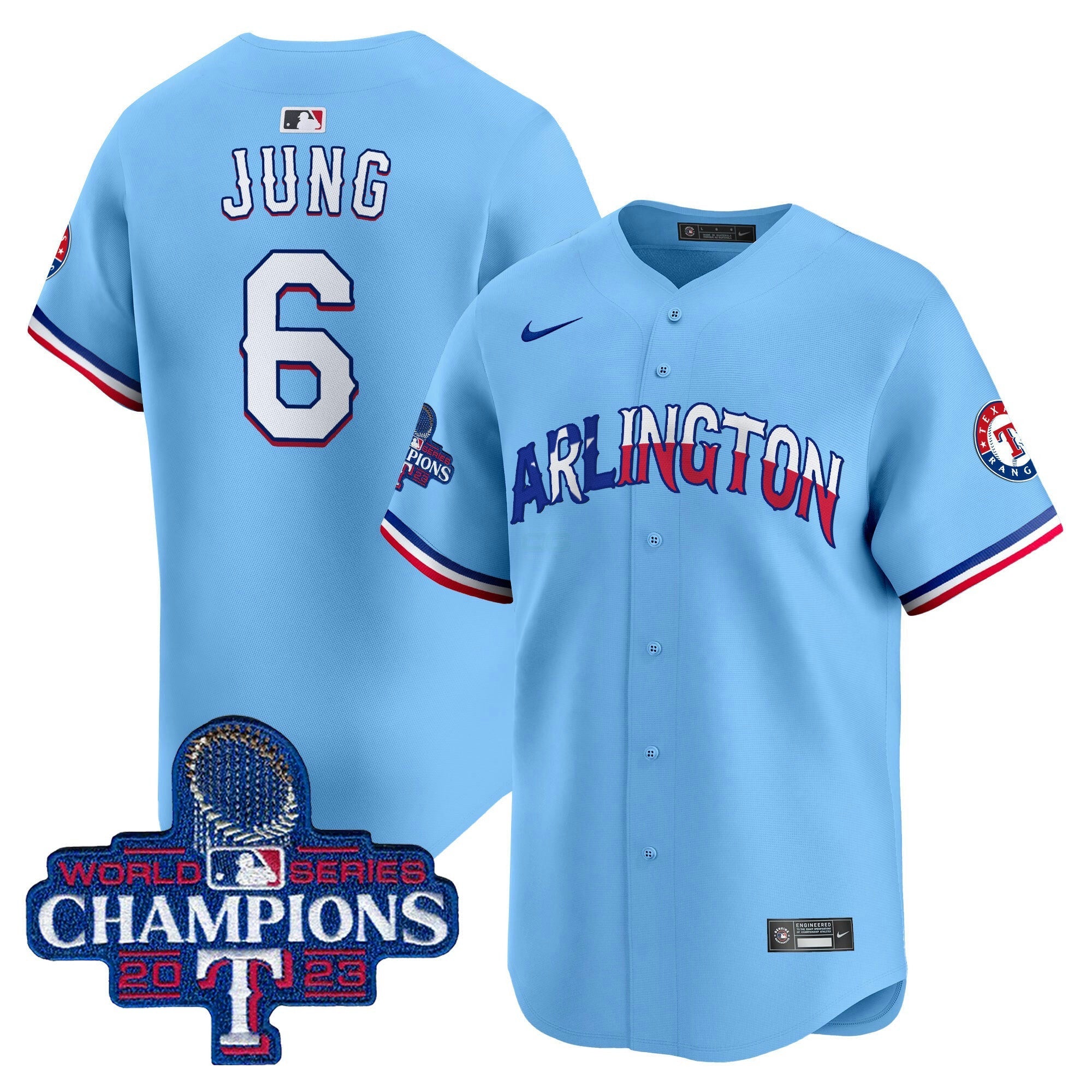 Camisa MLB Men’s Texas Arlington Champions Vapor Premier Limited Jersey