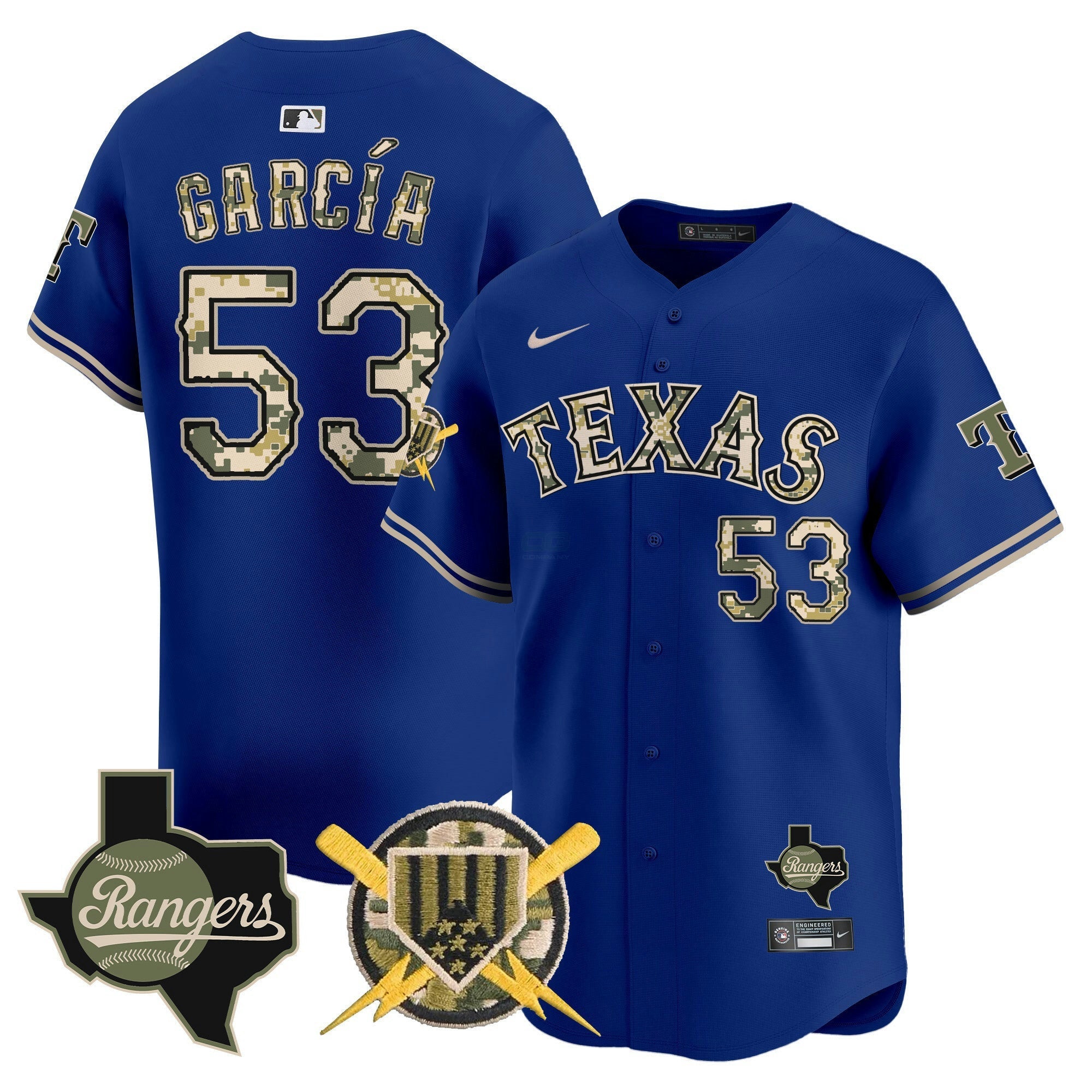 Camisa MLB Men’s Texas Armed Forces Day Vapor Premier Limited Jersey