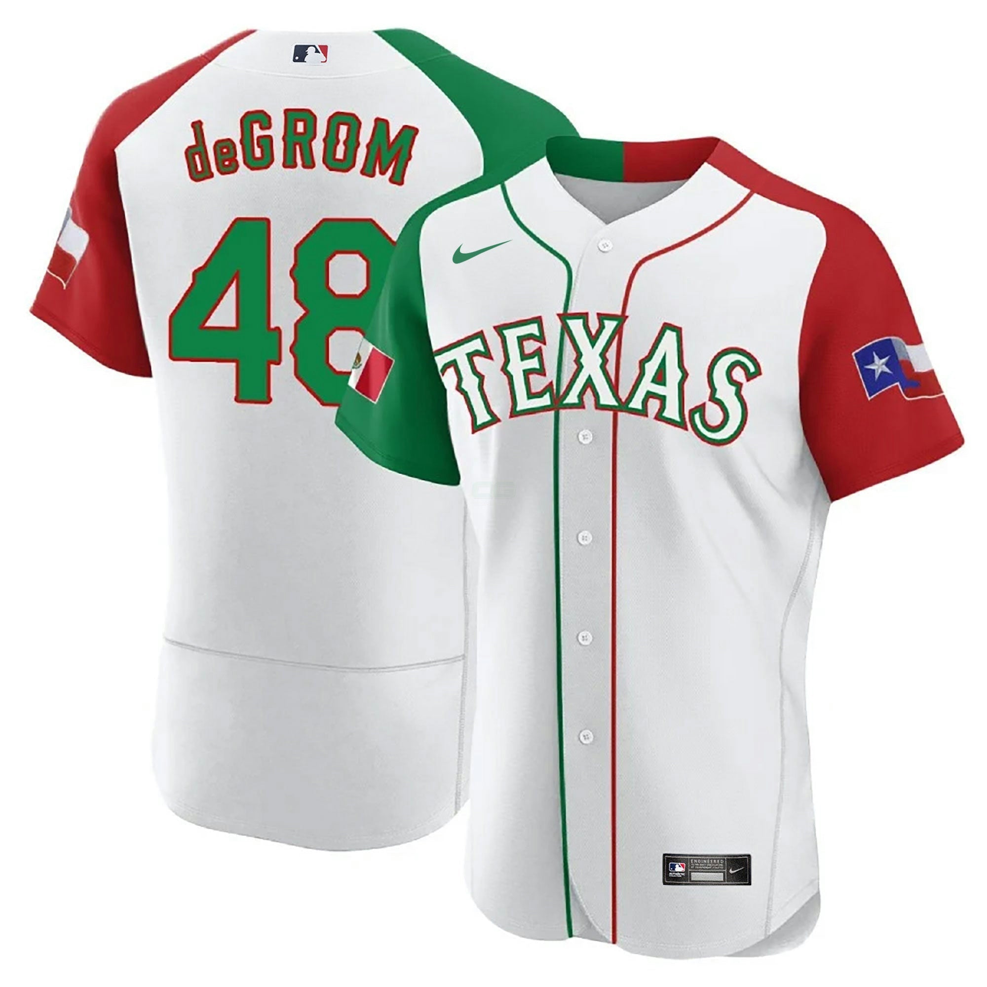 Camisa MLB Men’s Texas Mexican Flex Base Jersey