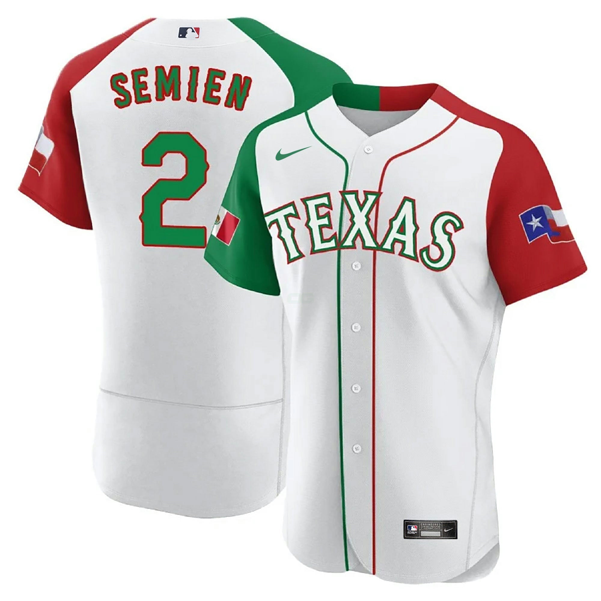 Camisa MLB Men’s Texas Mexican Flex Base Jersey