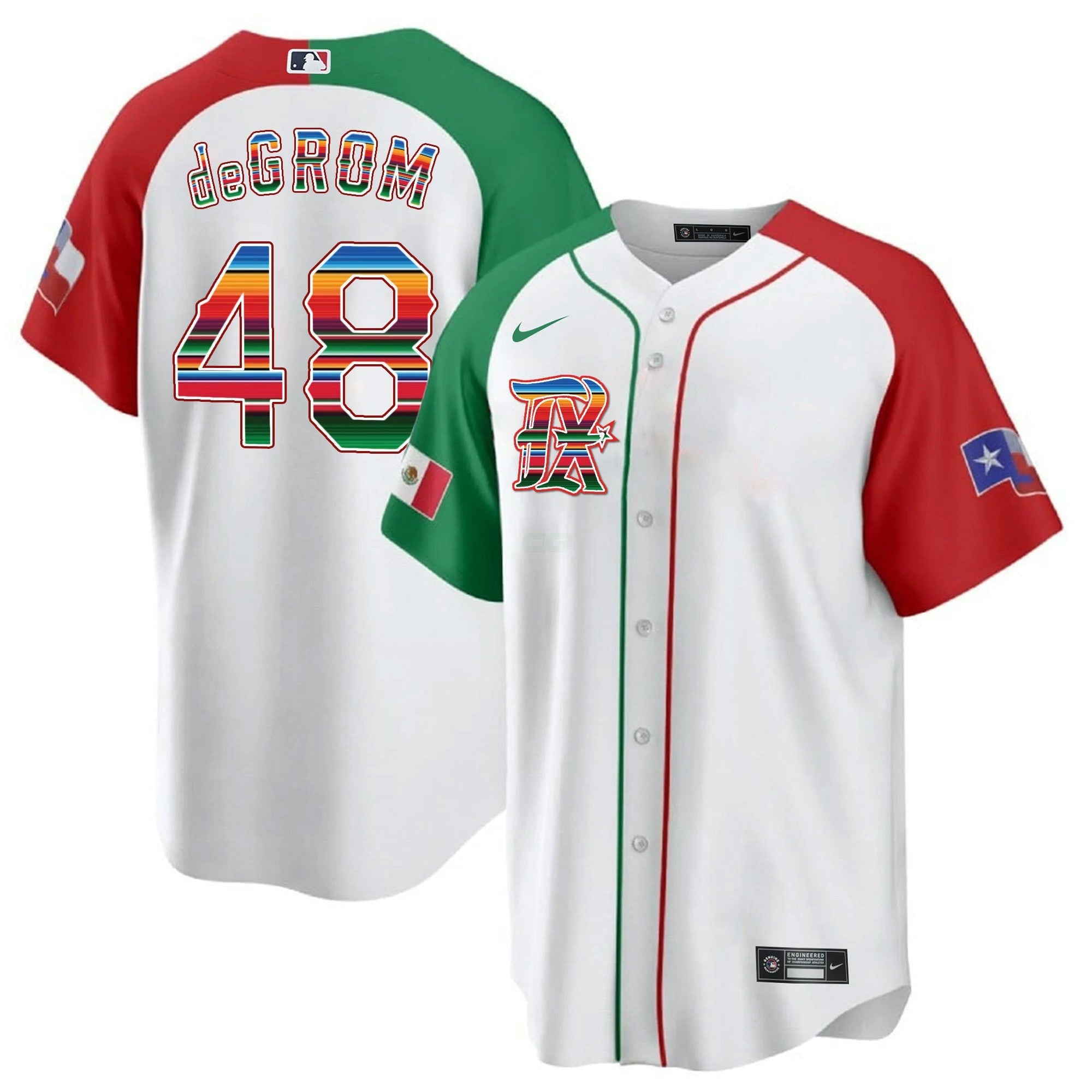 Camisa MLB Men’s Texas Mexican Heritage Night Cool Base Jersey – City Connect