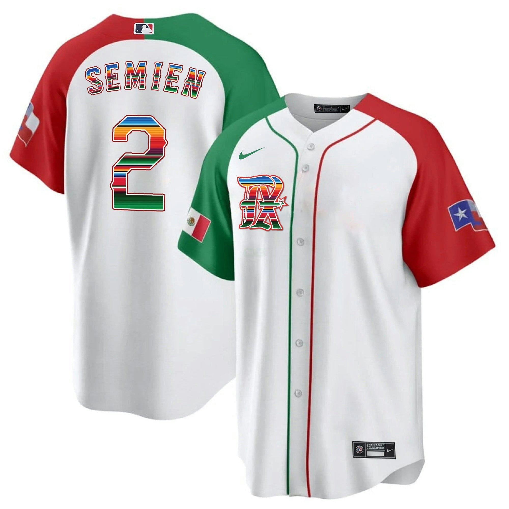 Camisa MLB Men’s Texas Mexican Heritage Night Cool Base Jersey – City Connect