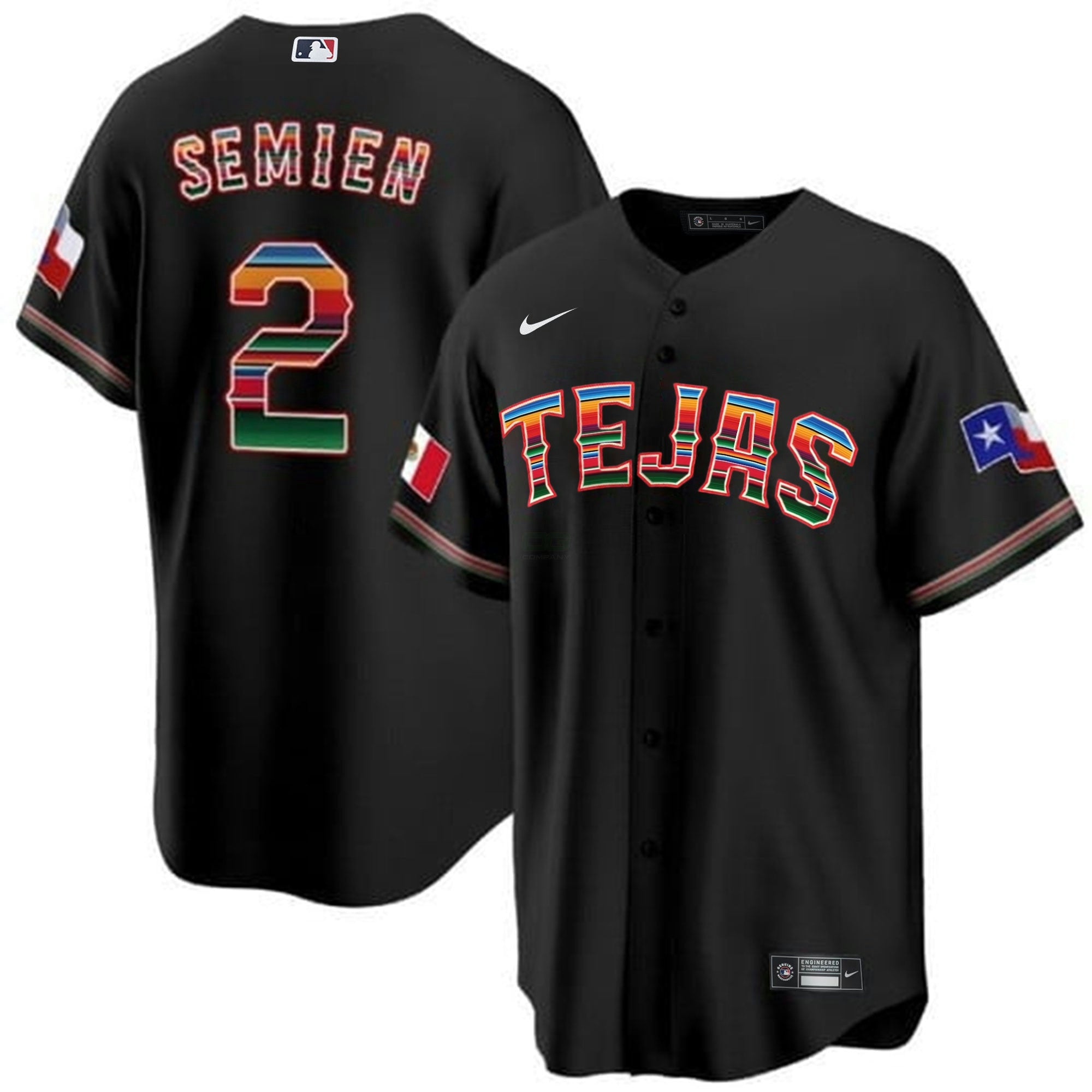 Camisa MLB Men’s Texas Mexican Heritage Night Cool Base Jersey – Tejas