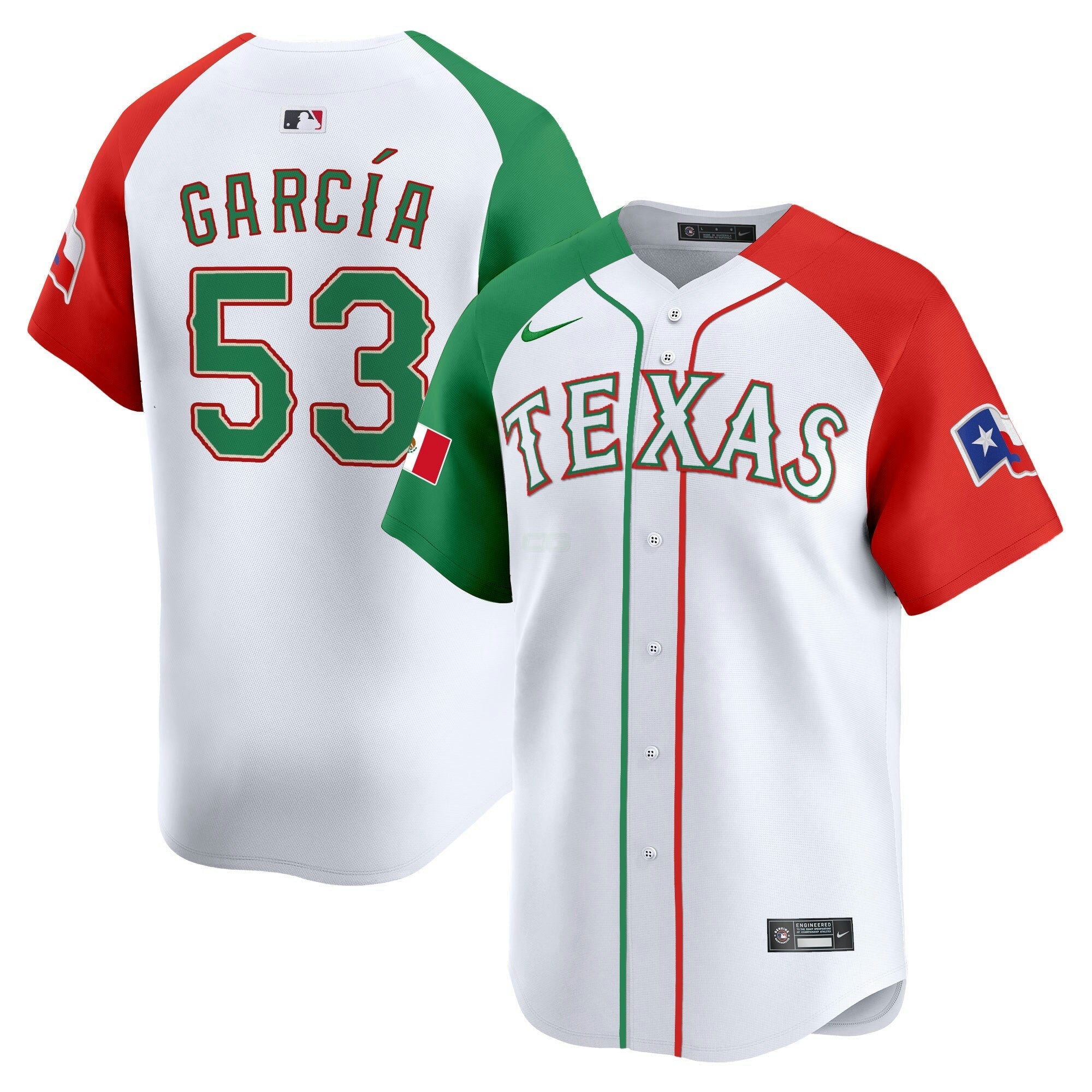 Camisa MLB Men’s Texas Mexico Vapor Premier Limited Jersey