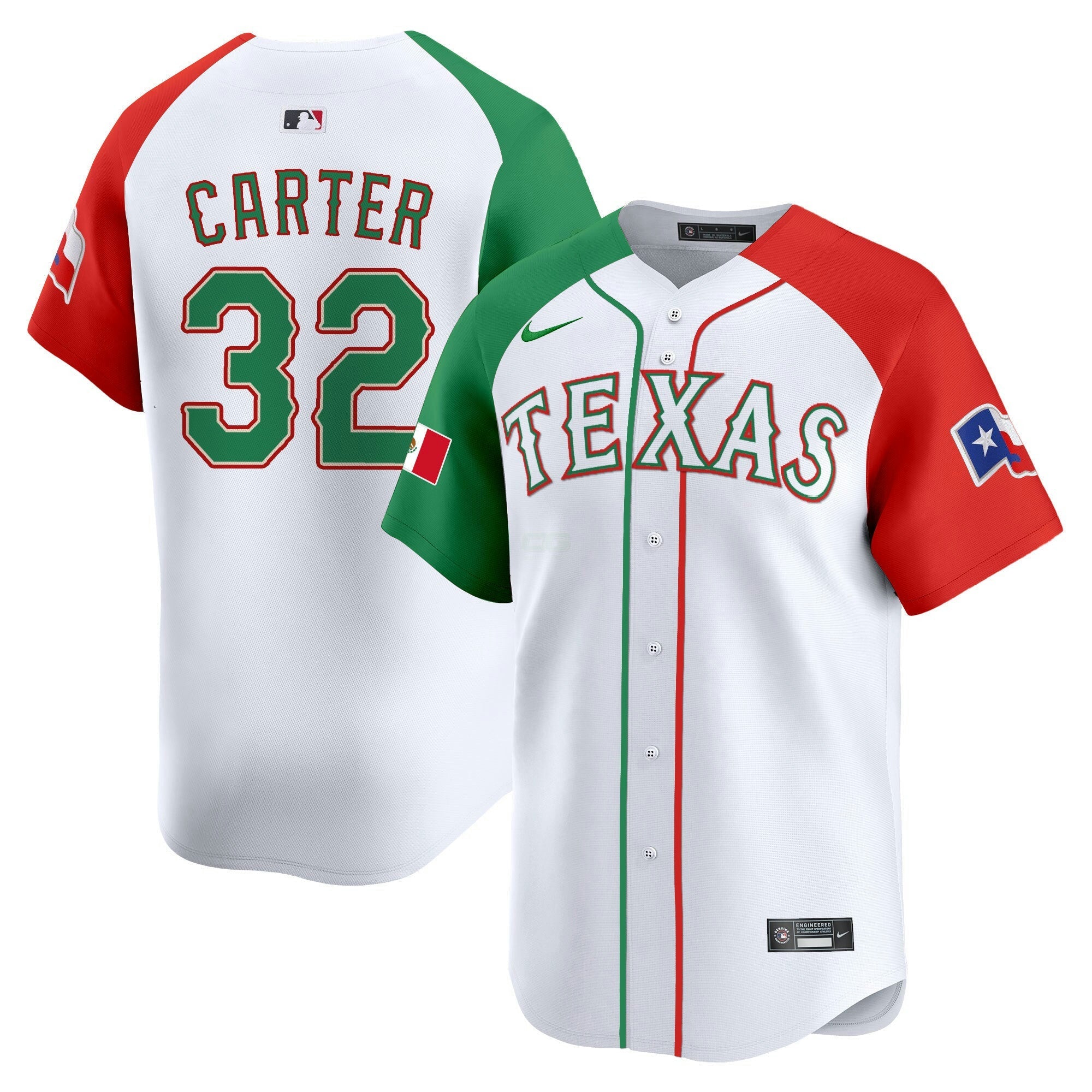 Camisa MLB Men’s Texas Mexico Vapor Premier Limited Jersey