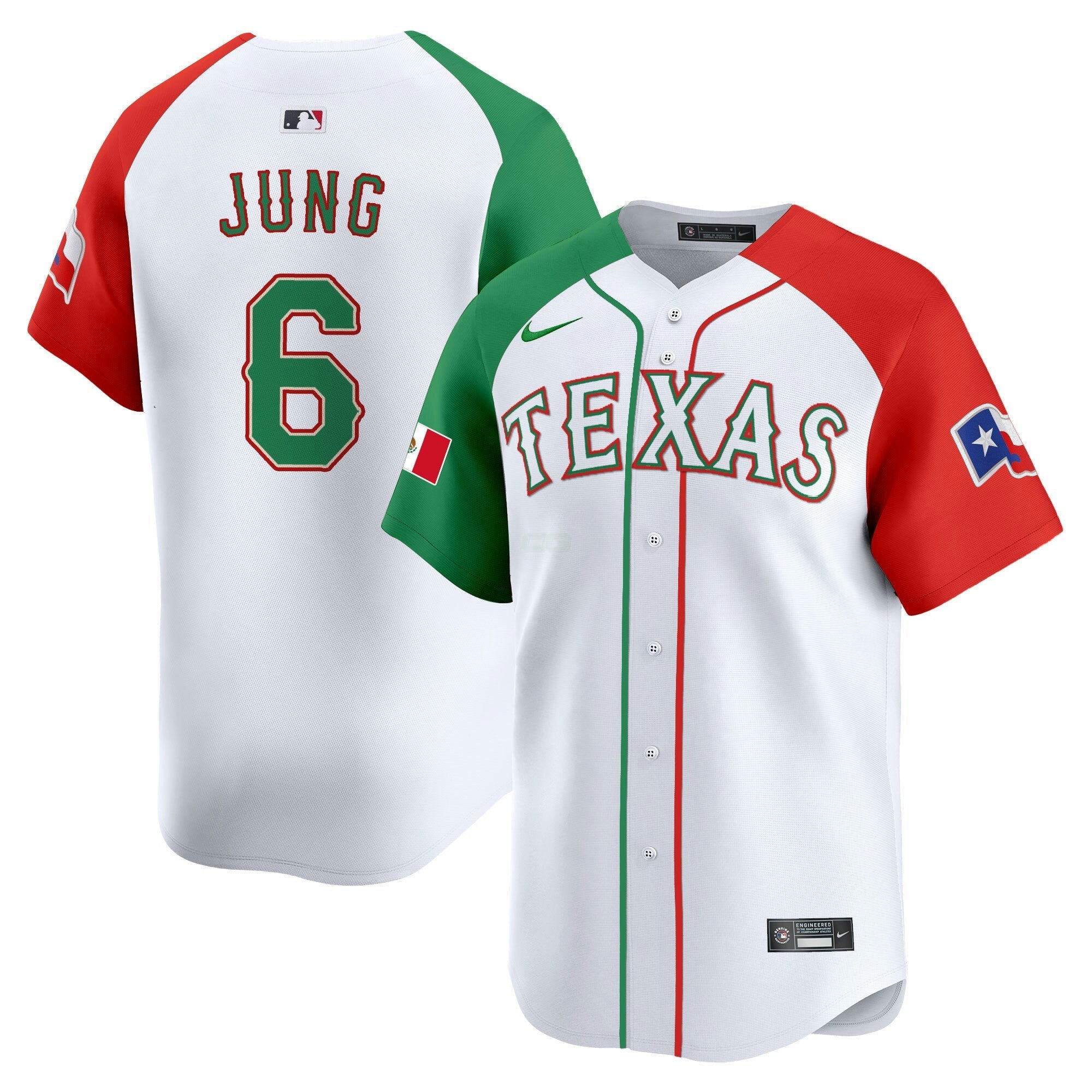 Camisa MLB Men’s Texas Mexico Vapor Premier Limited Jersey