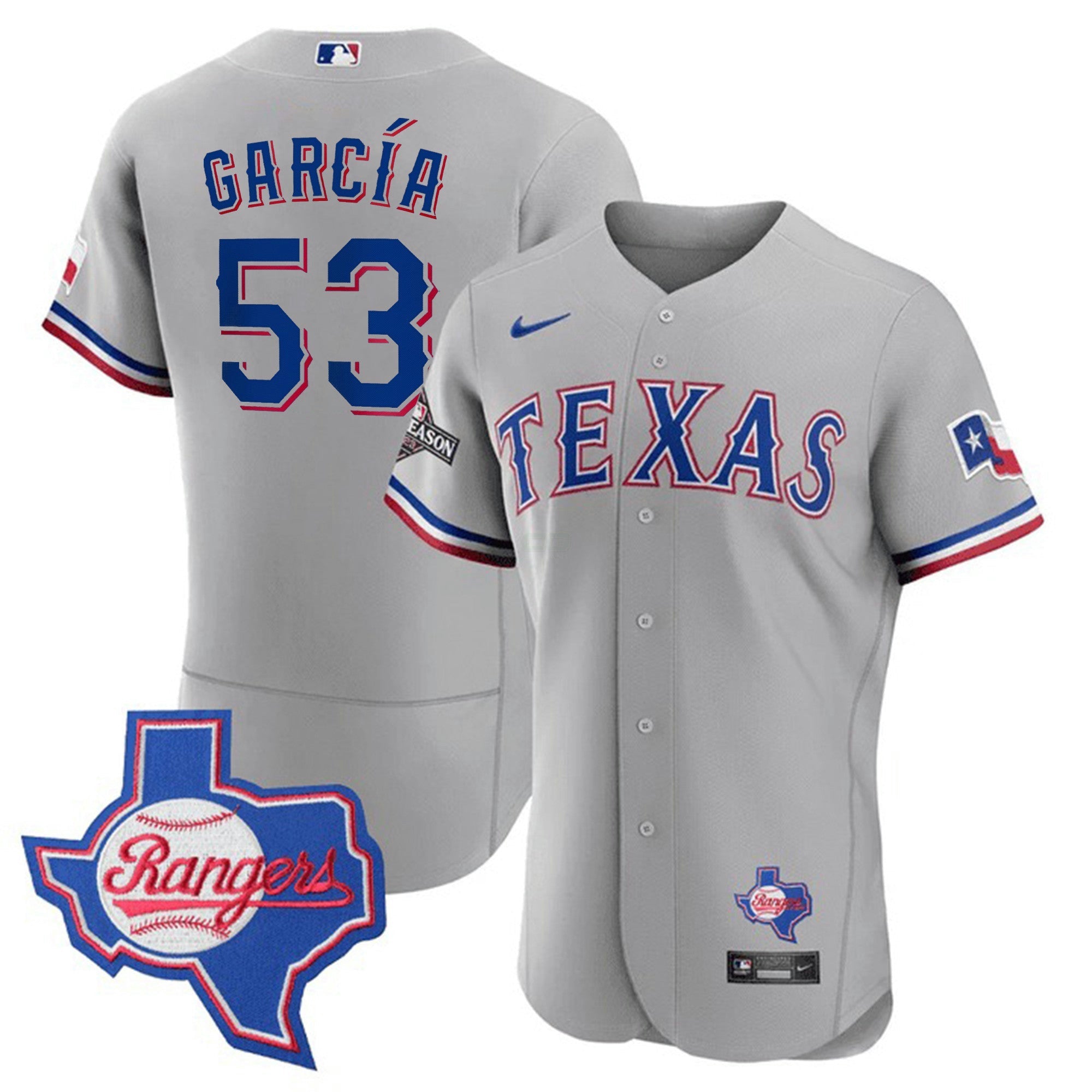 Camisa MLB Men’s Texas Texas State Patch Jersey
