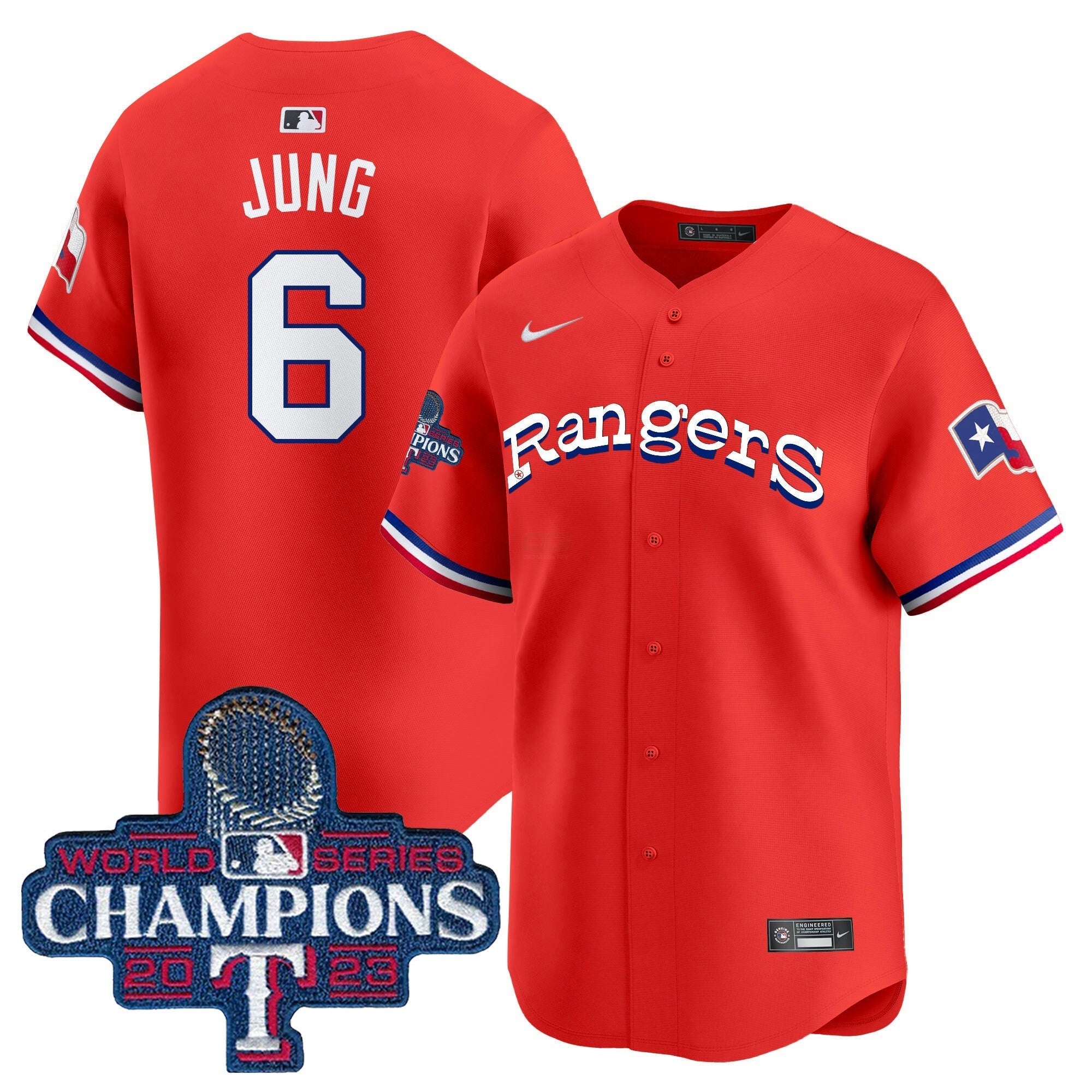 Camisa MLB Men’s Texas Throwback 1972 Vapor Premier Limited Jersey