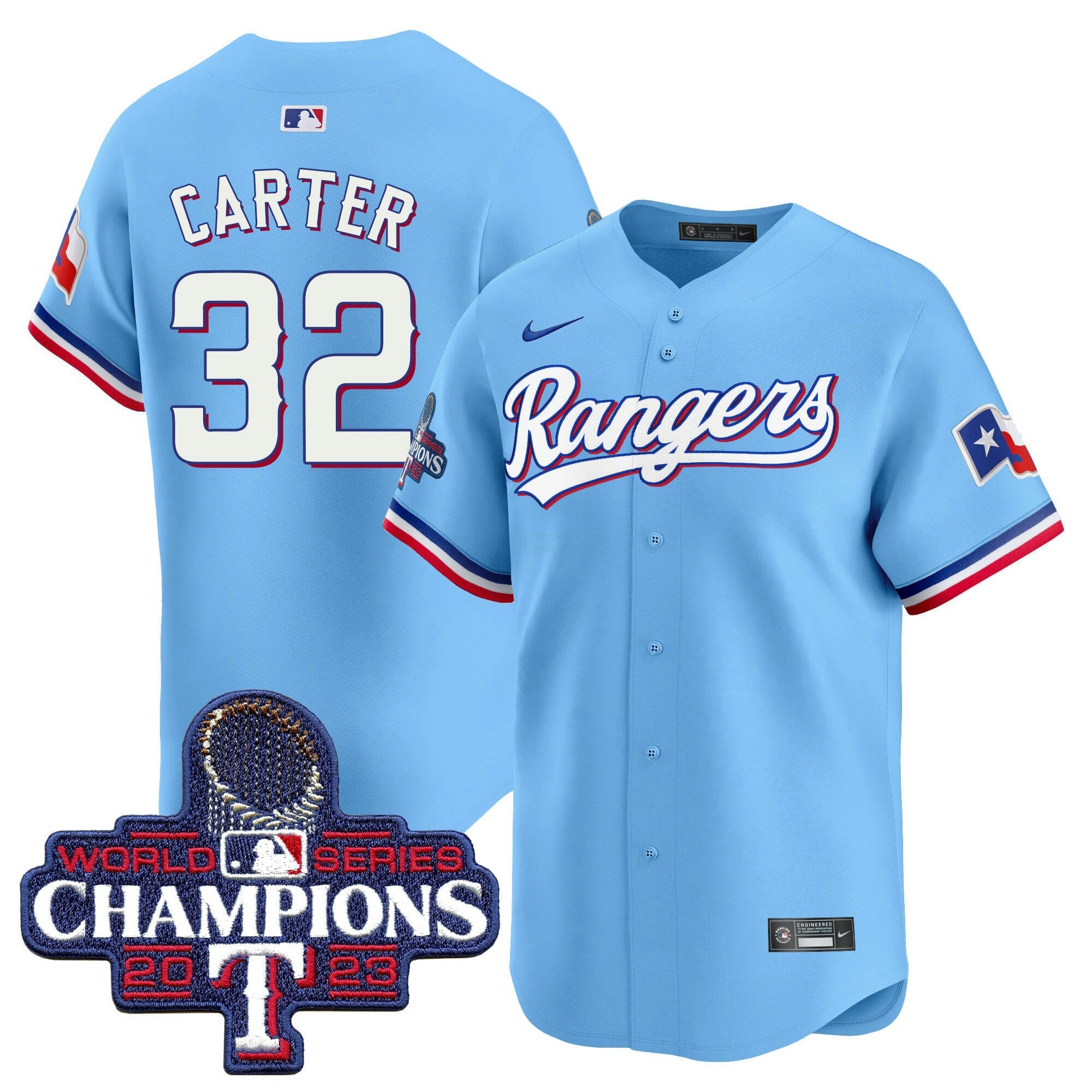 Camisa MLB Men’s Texas World Series Champions Vapor Premier Limited Jersey