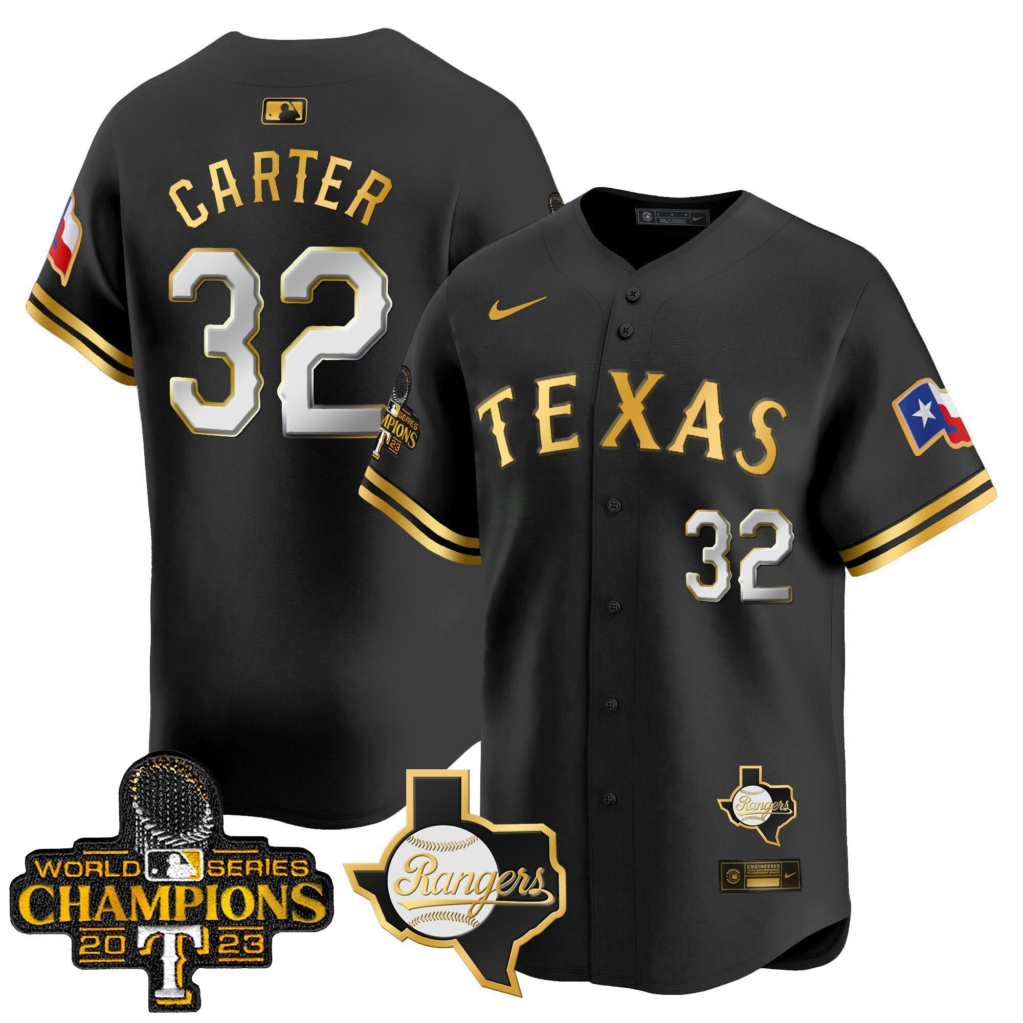 Camisa MLB Men’s Texas World Series Champions Vapor Premier Limited Jersey V2