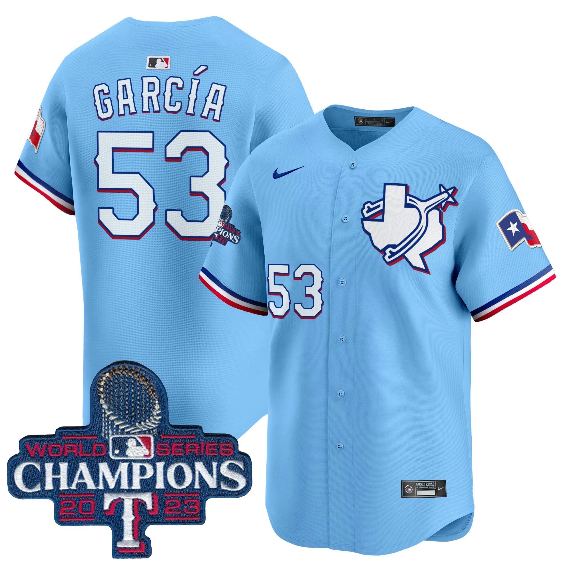 Camisa MLB Men’s Texas World Series Champions Vapor Premier Limited Jersey V3