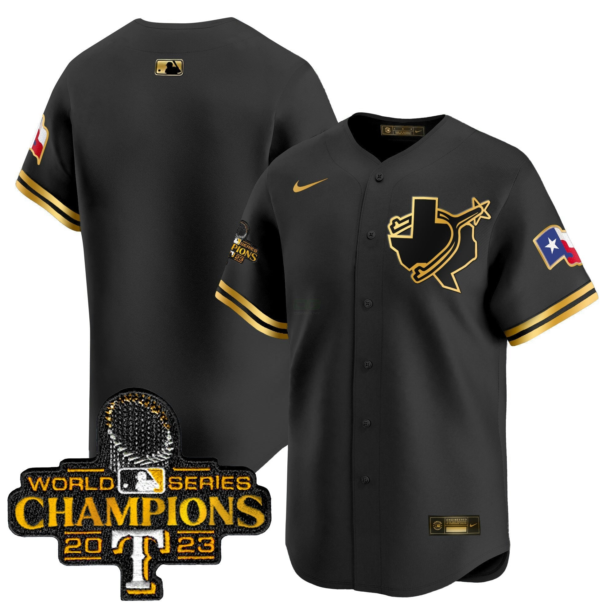 Camisa MLB Men’s Texas World Series Champions Vapor Premier Limited Jersey V3