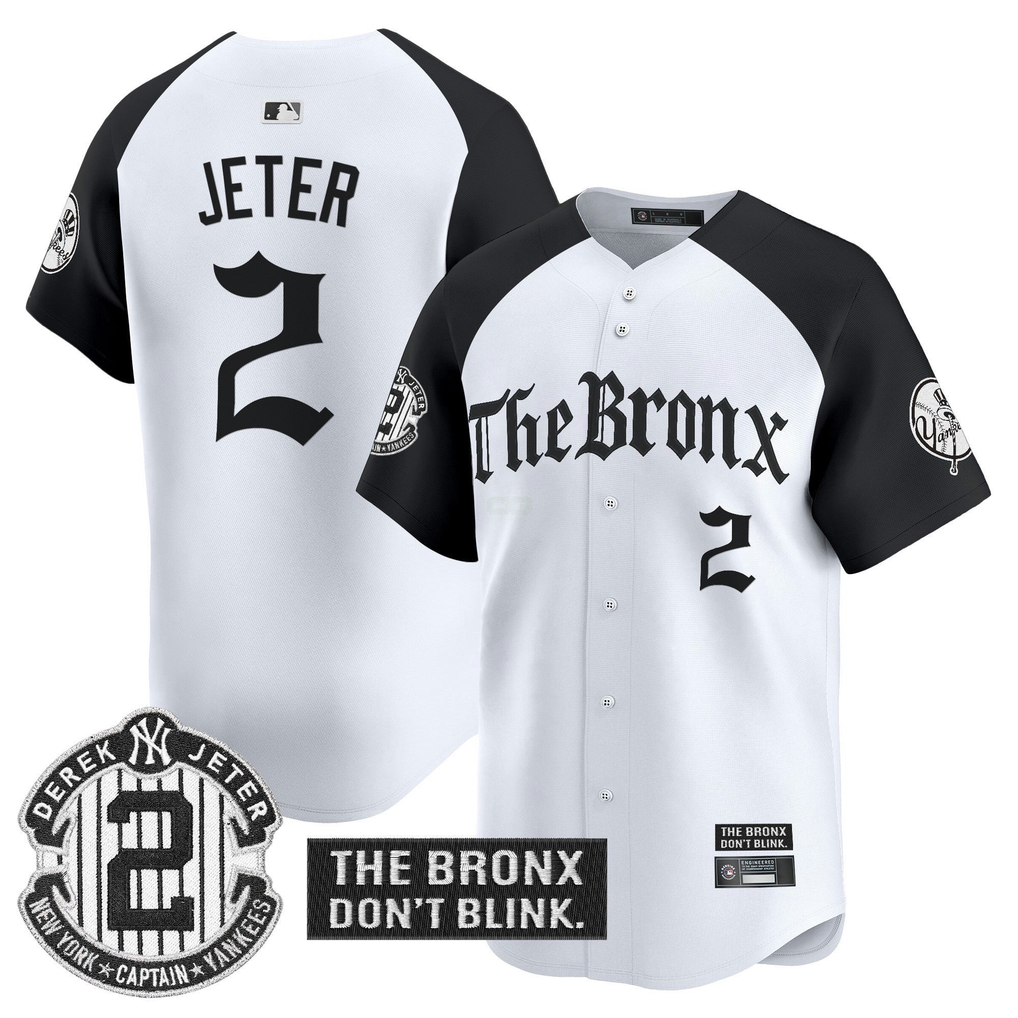 Camisa MLB Men’s ‘The Bronx – Gothic Ink Drop Edition’ Vapor Premier Limited Jersey