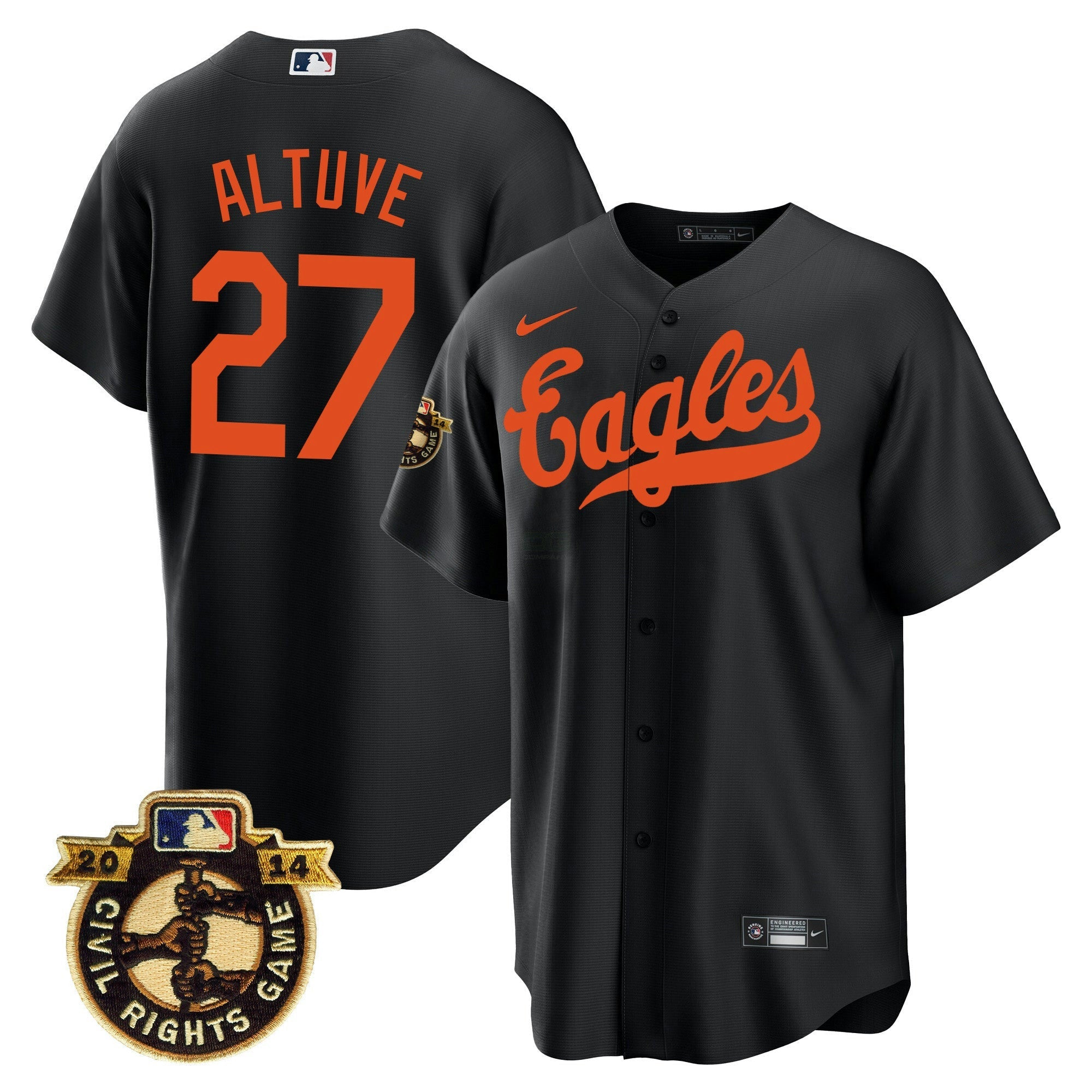 Camisa MLB Men’s Throwback 1950 Houston Eagles Jersey