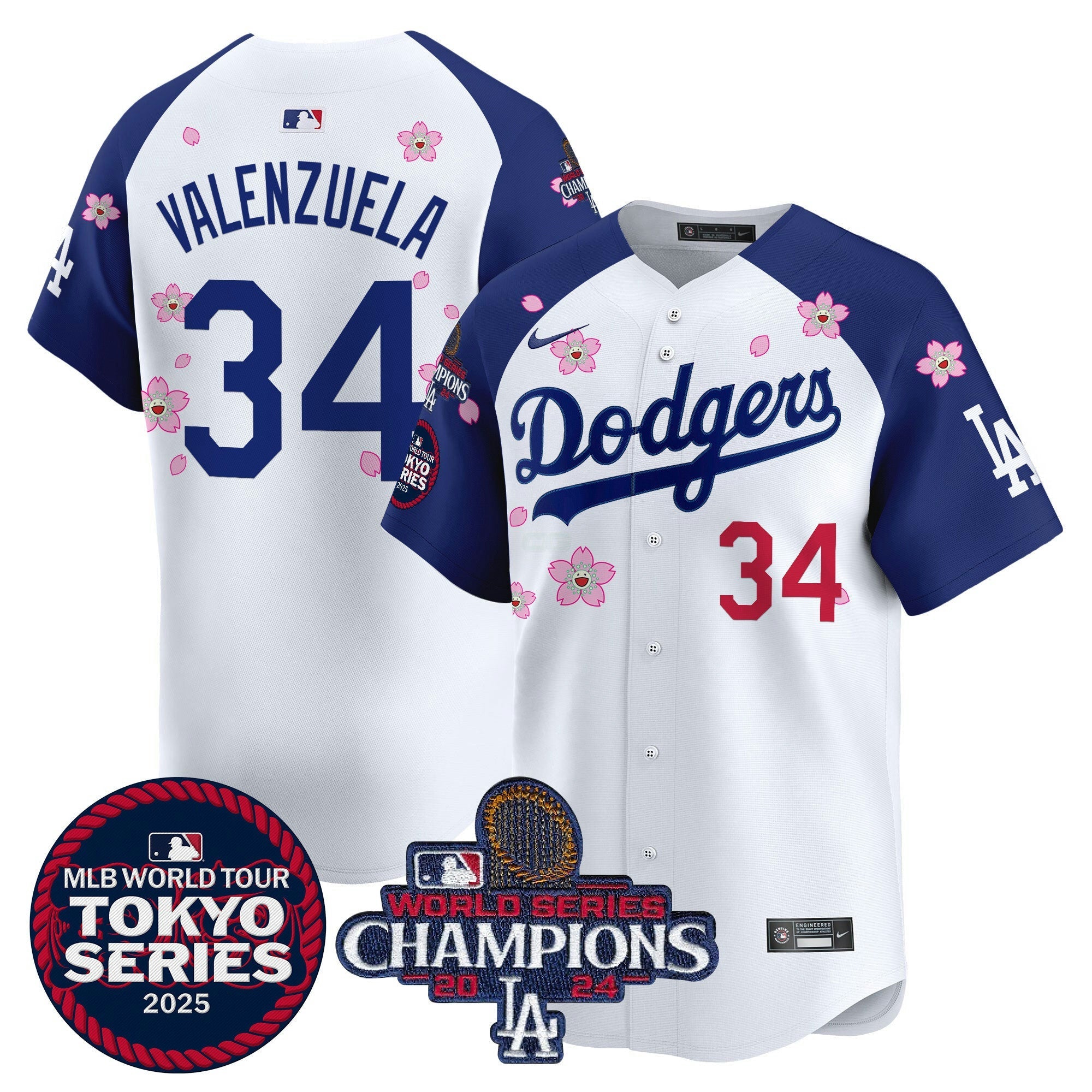 Camisa MLB Men’s Tokyo Series 2025 World Series Champions Patch Vapor Premier Limited Jersey – Stitched