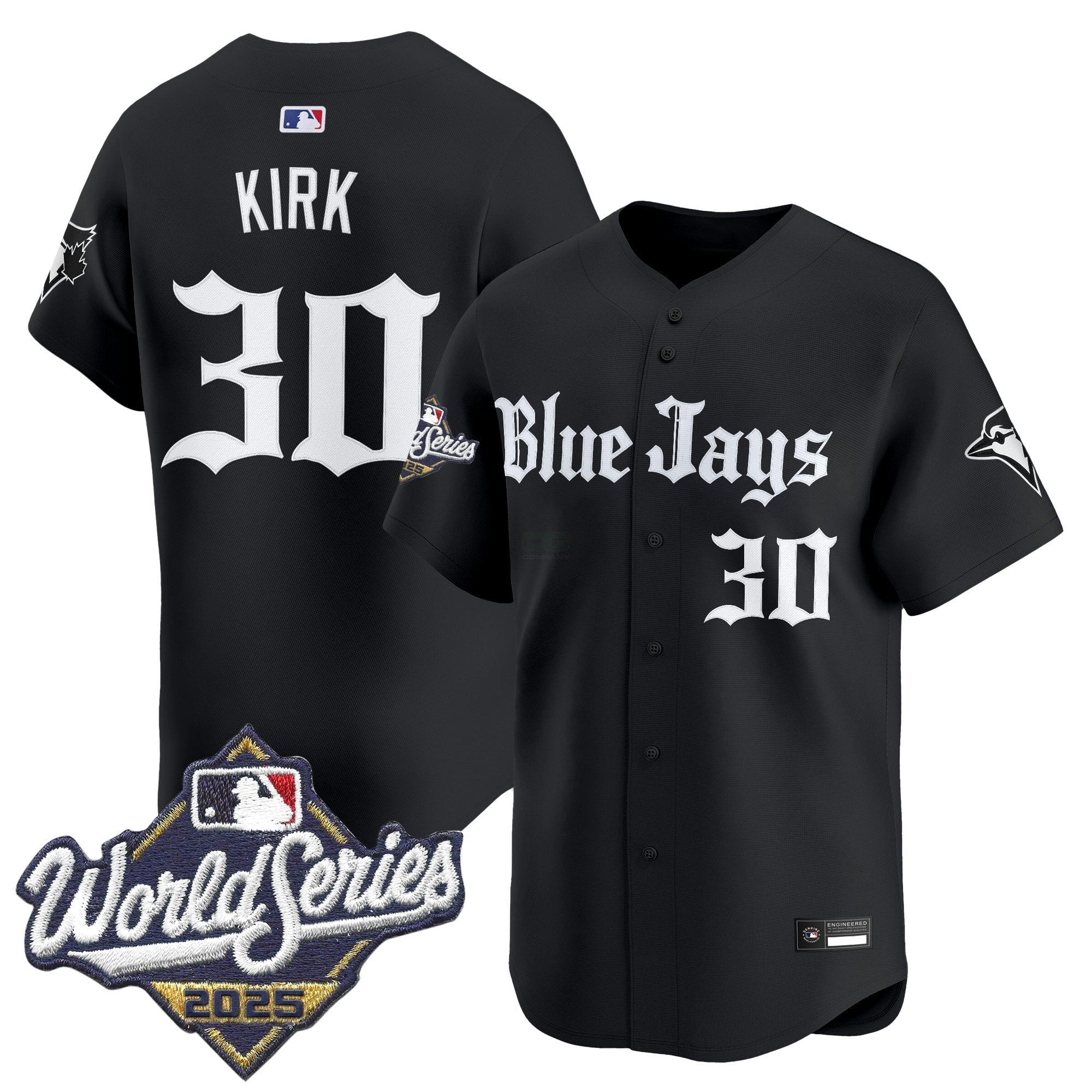 Camisa MLB Men’s Toronto 2025 World Series Vapor Premier Limited Jersey V2 – Gothic North Edition