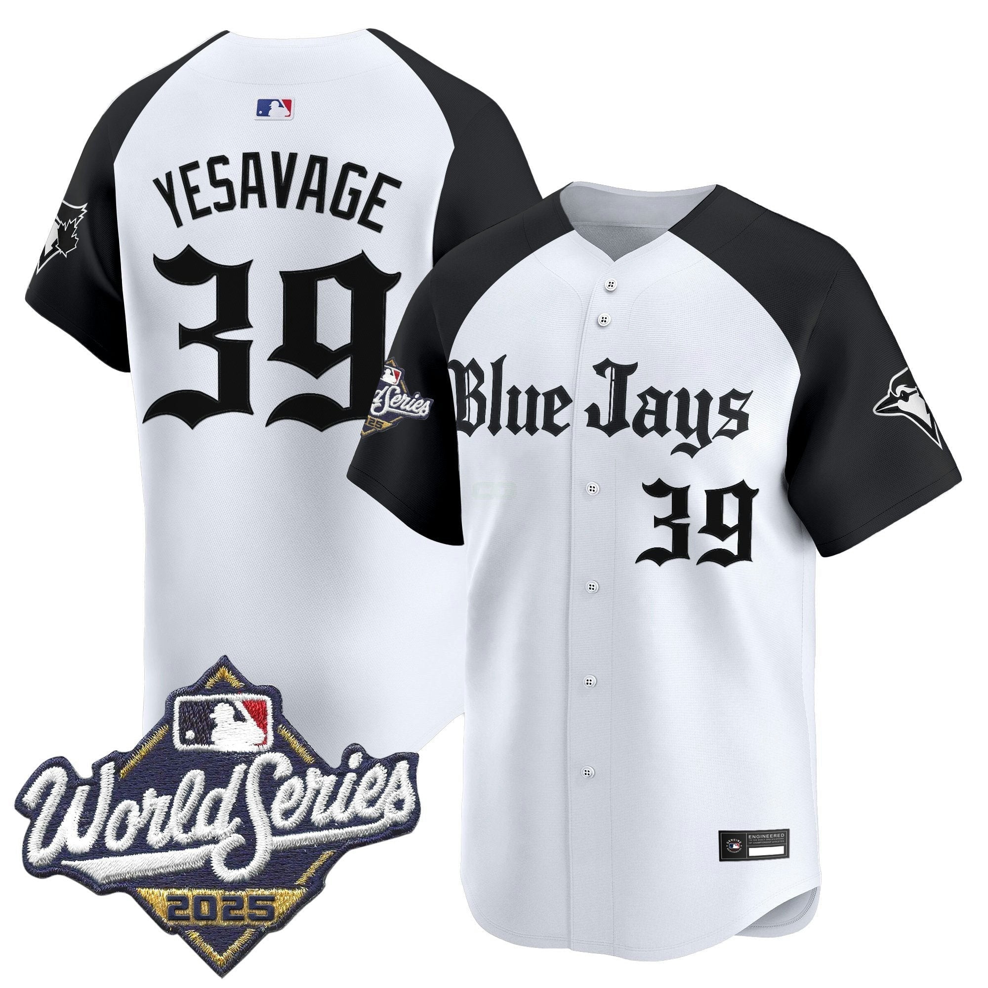 Camisa MLB Men’s Toronto 2025 World Series Vapor Premier Limited Jersey V2 – Gothic North Edition