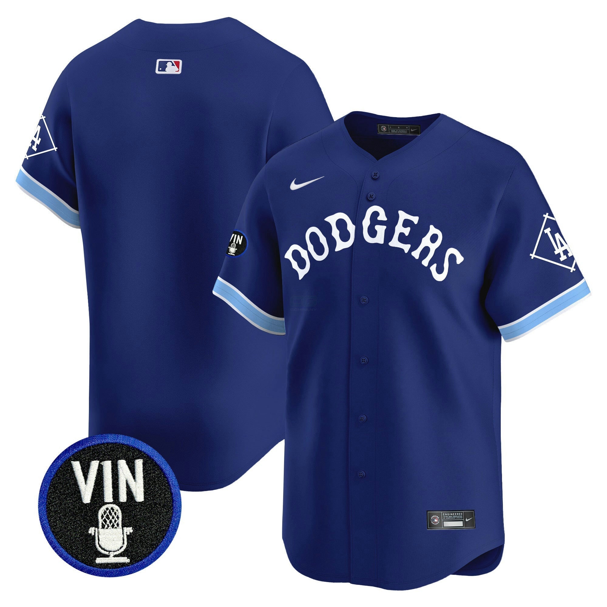 Camisa MLB Men’s Tribute Vin Scully Patch Vapor Premier Limited Jersey