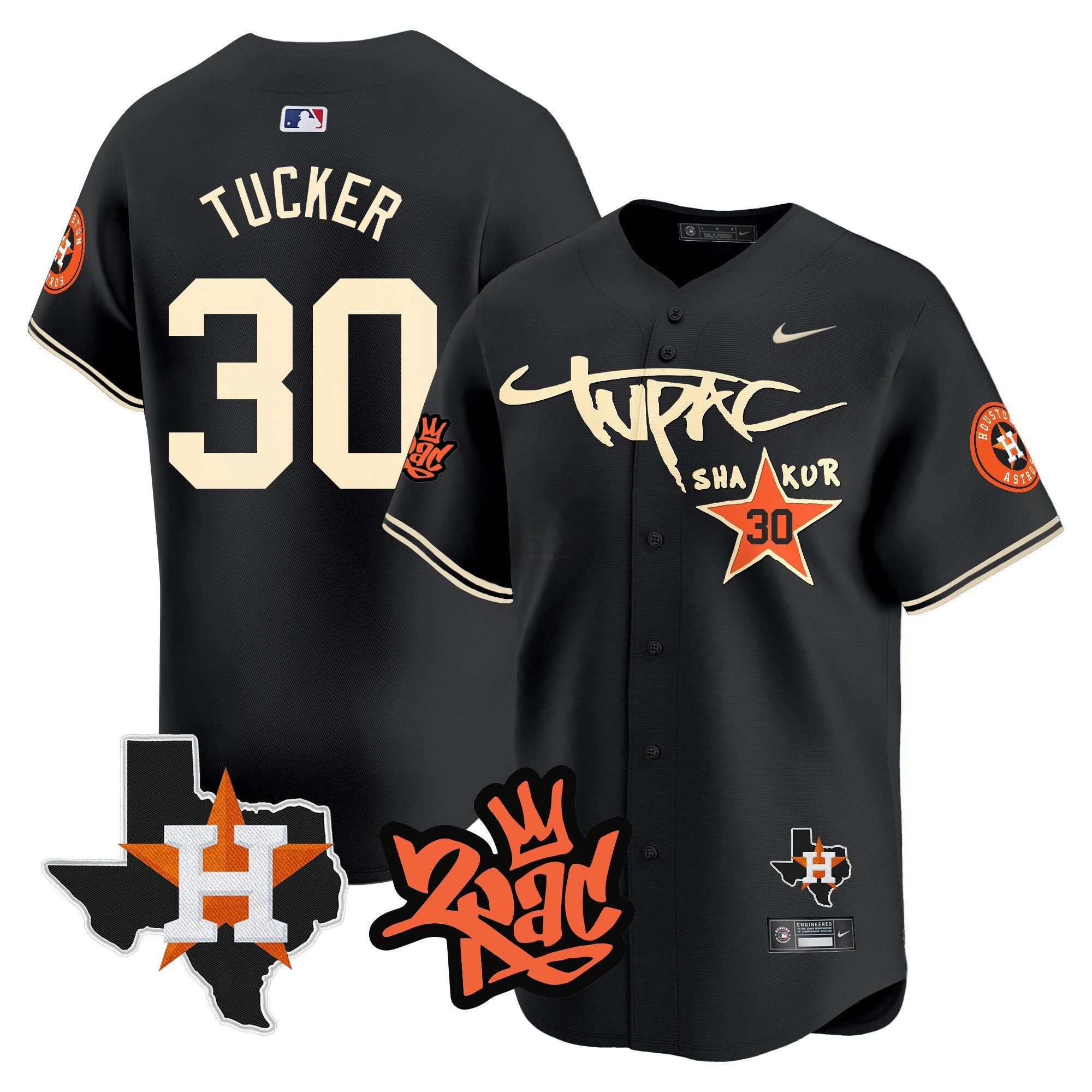 Camisa MLB Men’s Tupac Shakur Vapor Premier Limited Jersey