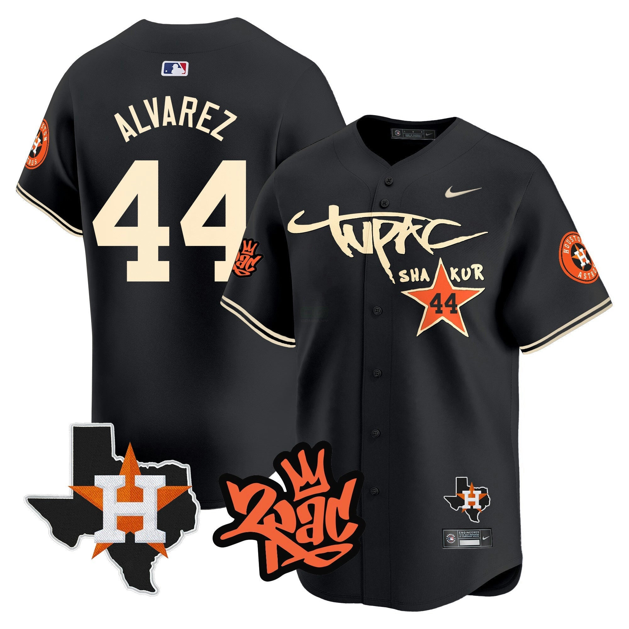 Camisa MLB Men’s Tupac Shakur Vapor Premier Limited Jersey