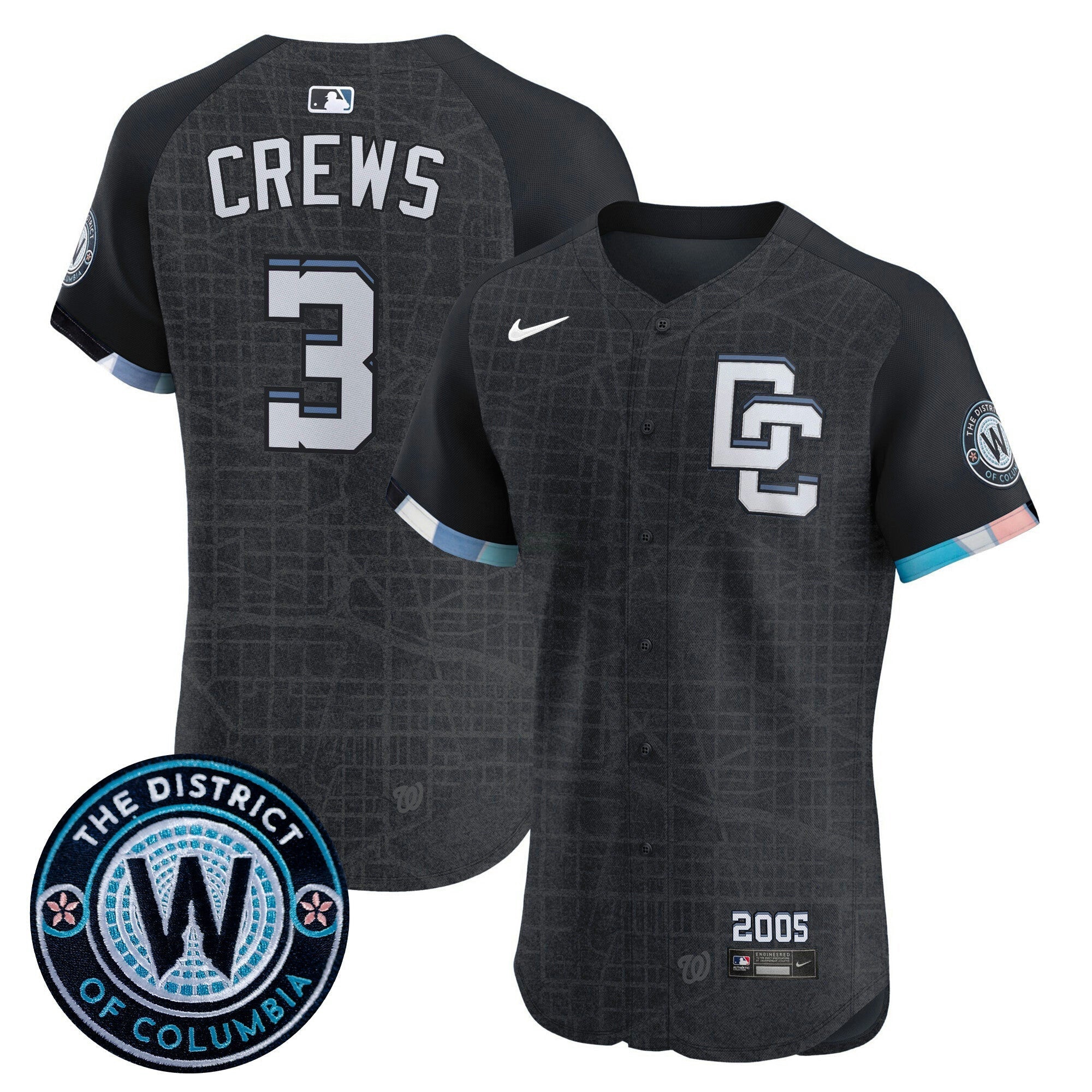 Camisa MLB Men’s Washington 2025 City Connect Vapor Premier Elite Jersey – Stitched