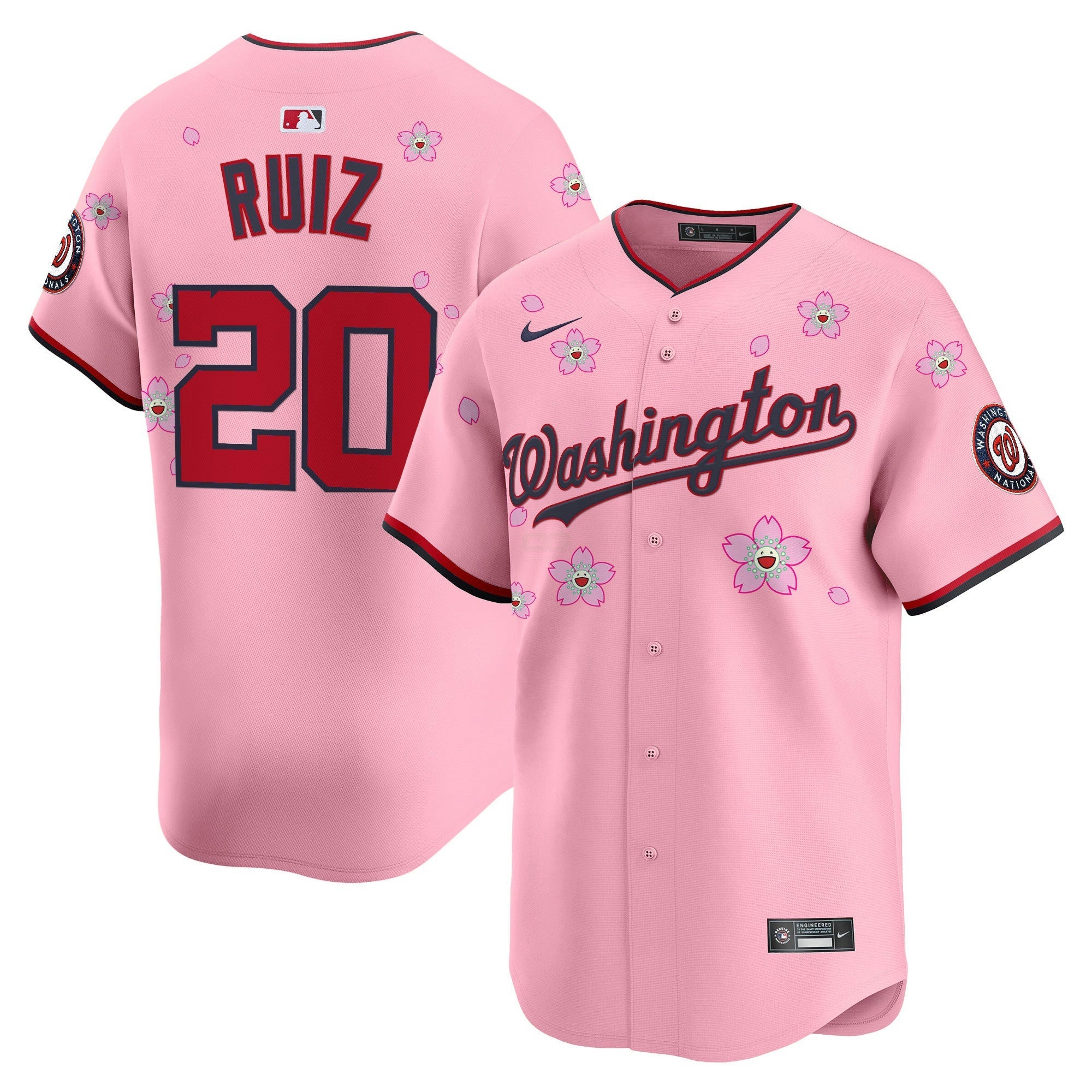 Camisa MLB Men’s Washington Cherry Blossom Vapor Premier Limited Jersey – Stitched