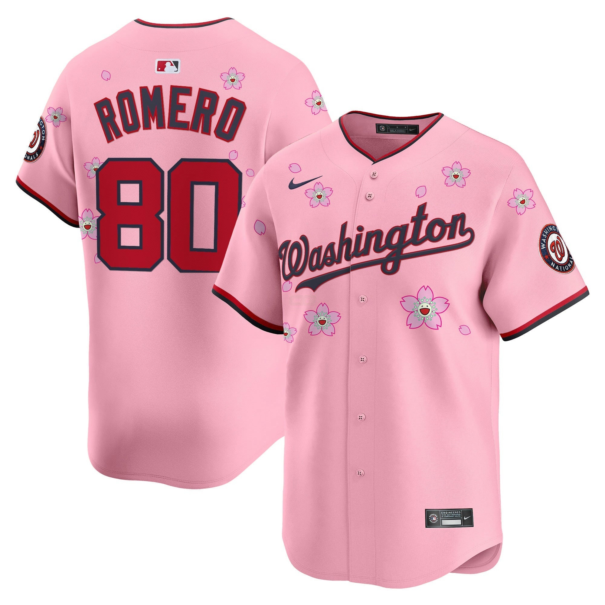 Camisa MLB Men’s Washington Cherry Blossom Vapor Premier Limited Jersey – Stitched