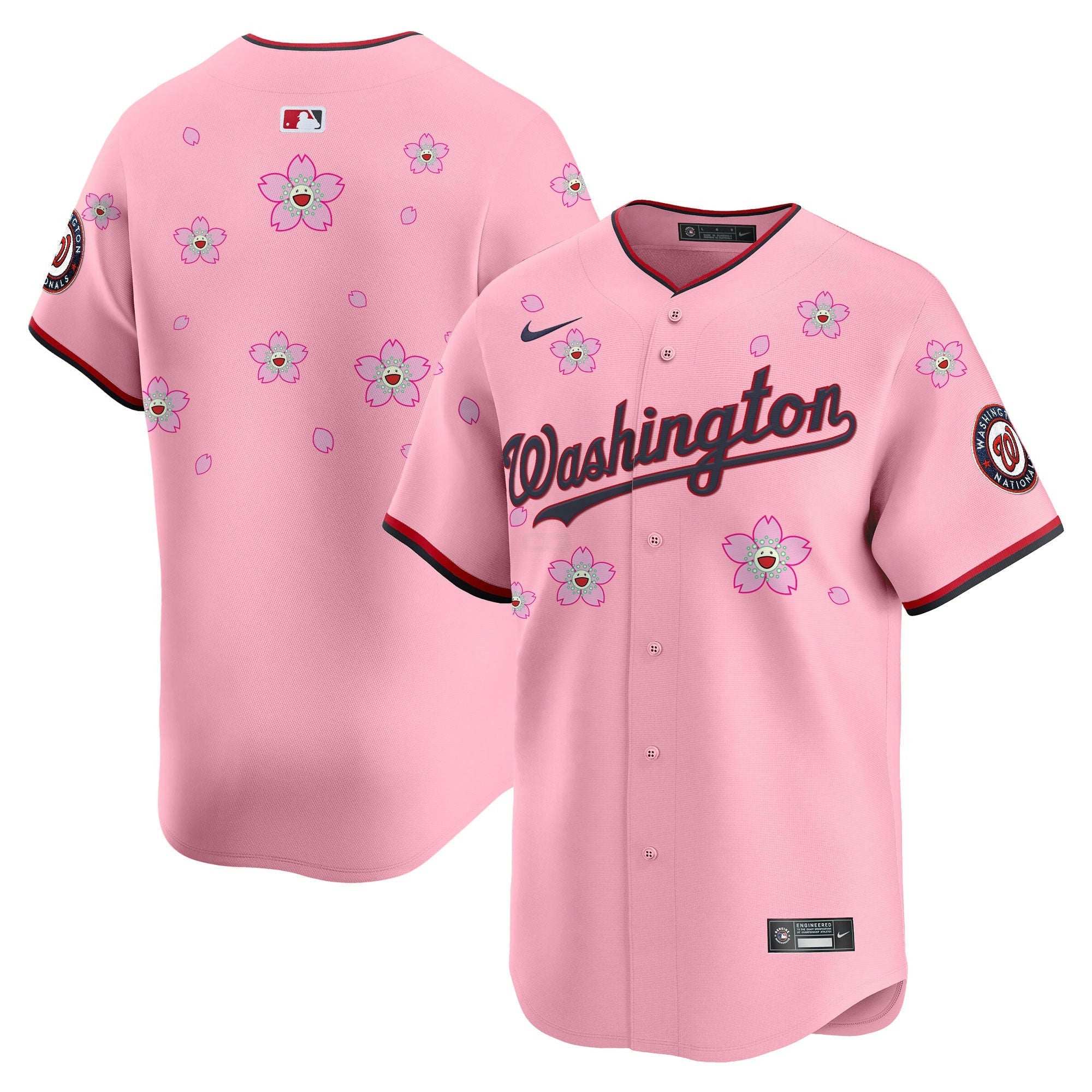 Camisa MLB Men’s Washington Cherry Blossom Vapor Premier Limited Jersey – Stitched