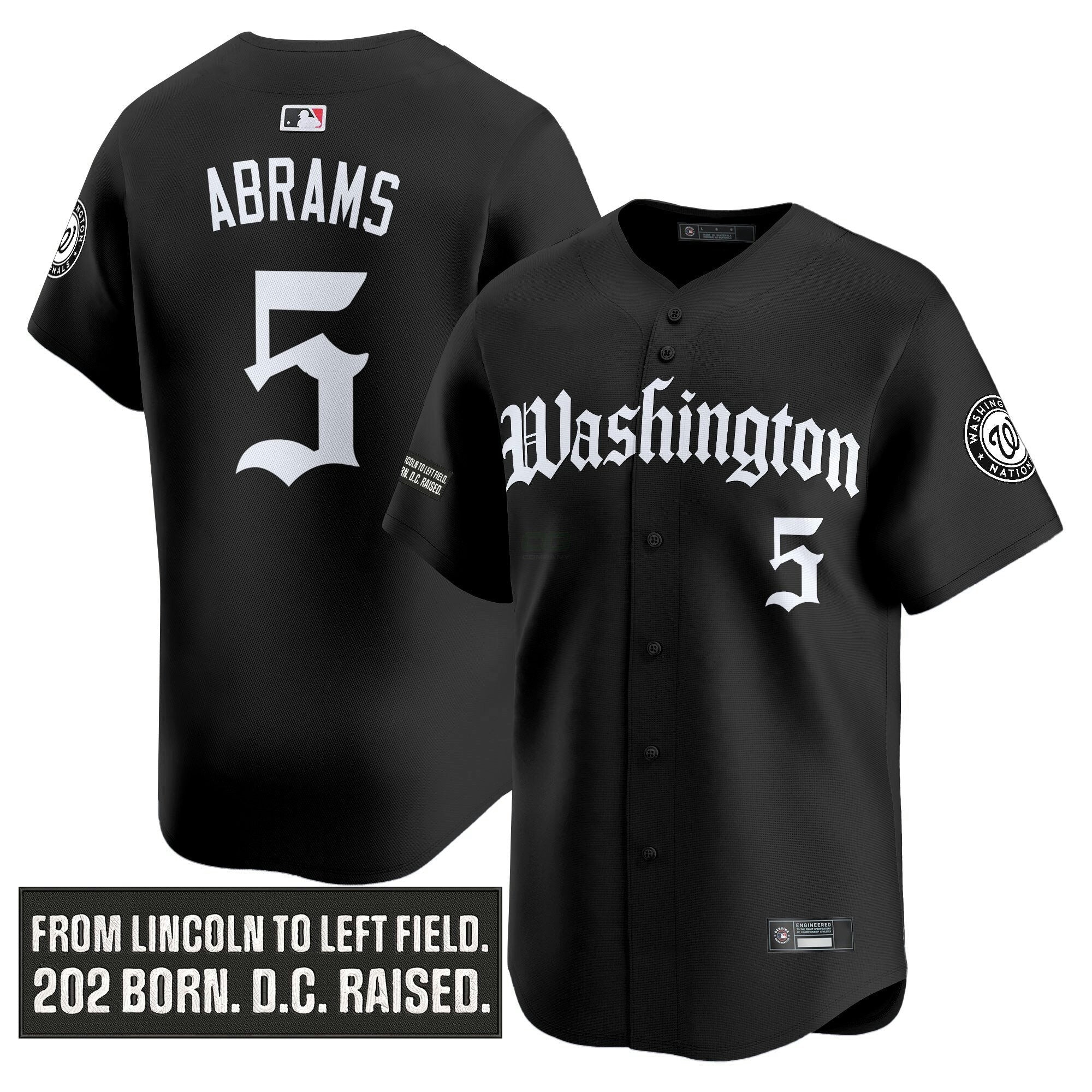 Camisa MLB Men’s Washington ‘Gothic Capitol Edition’ Vapor Premier Limited Jersey
