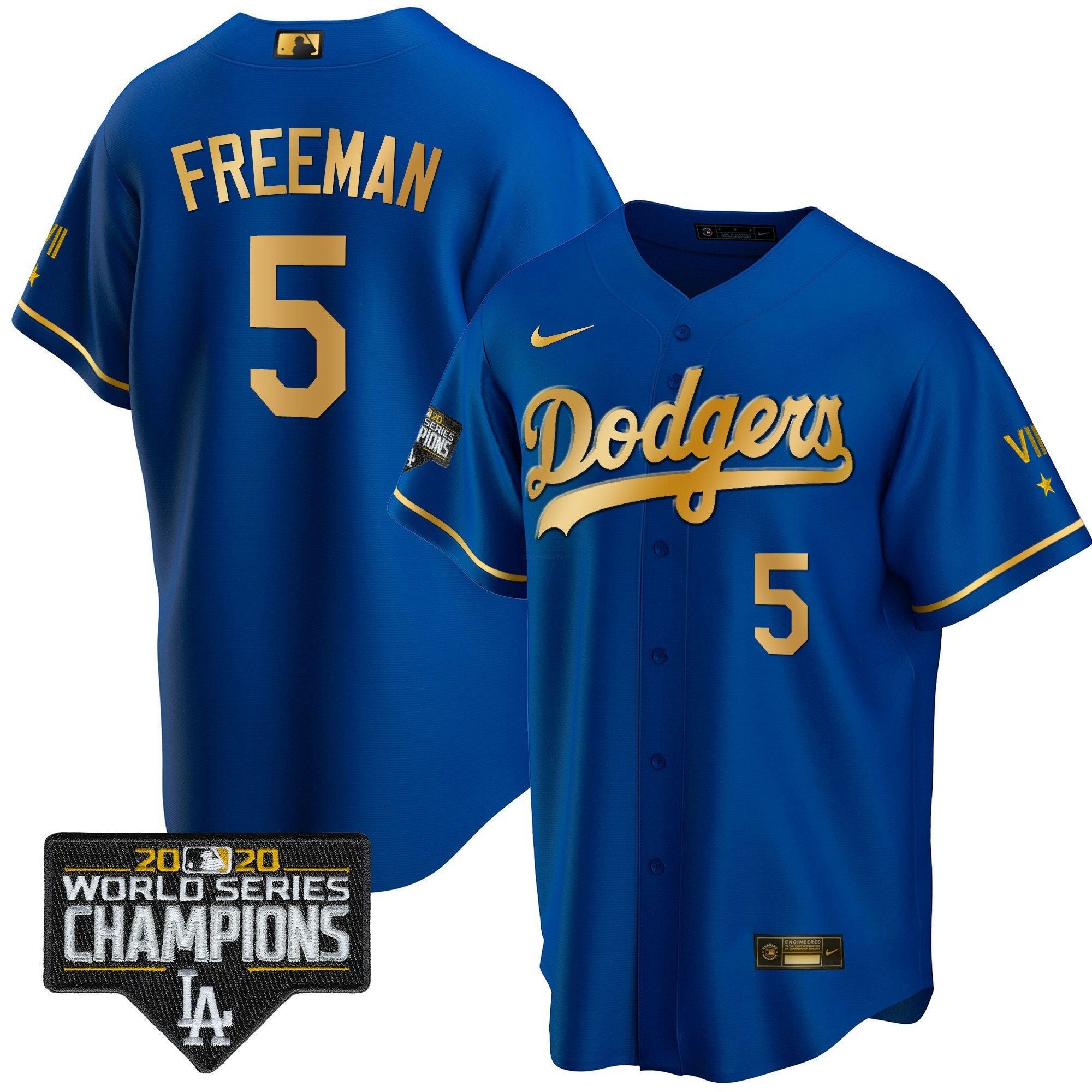 Camisa MLB Men’s World Series 2020 Dourada Jersey