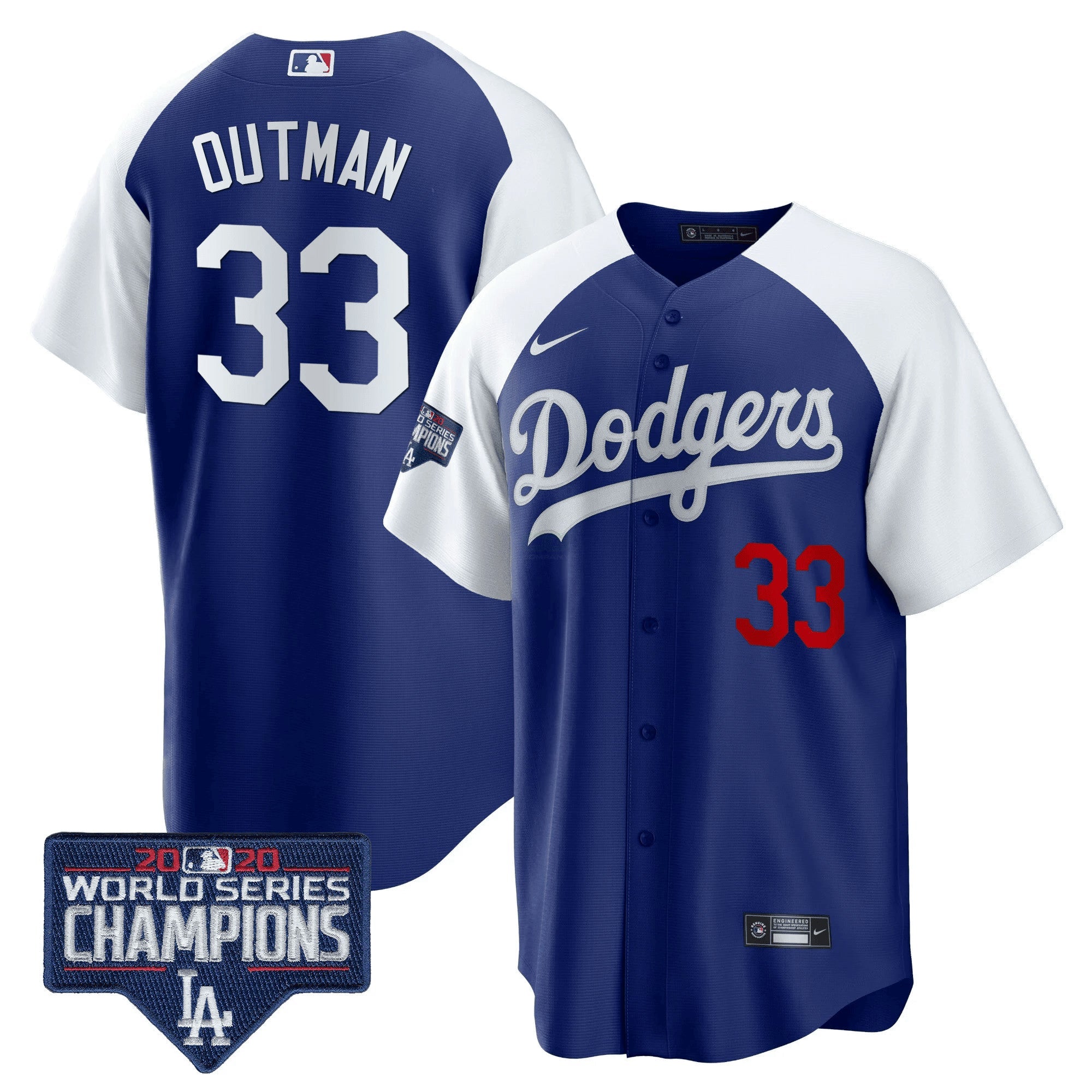 Camisa MLB Men’s World Series Champions Patch Cool Base Jersey