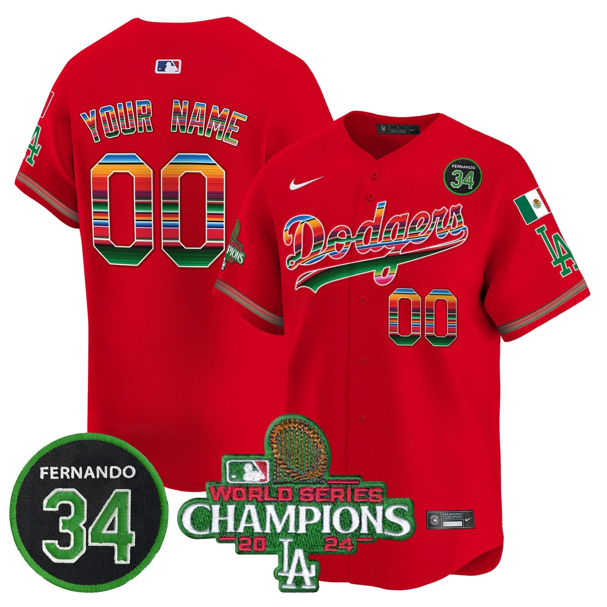 Camisa MLB Mexico 2024 World Series Champions Vapor Premier Limited Jersey V2
