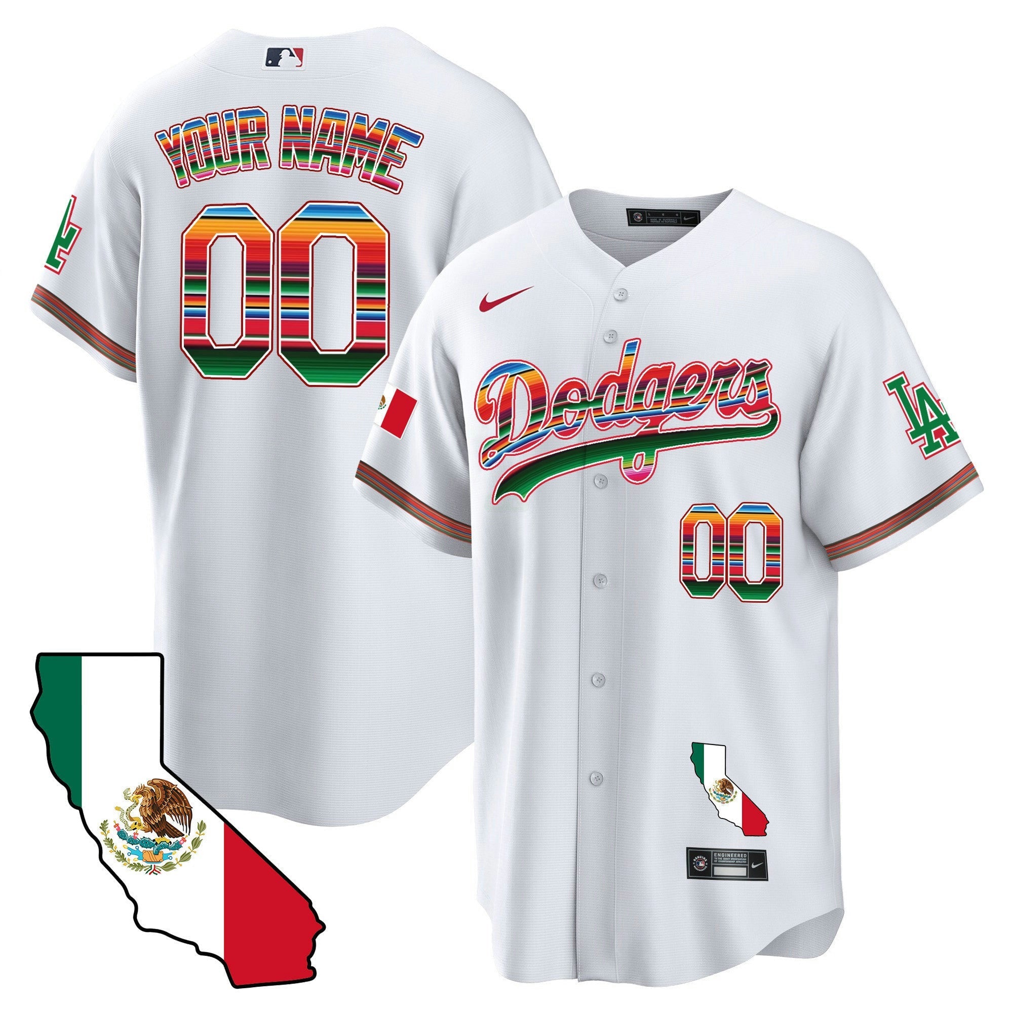 Camisa MLB Mexico California Map Cool Base Jersey