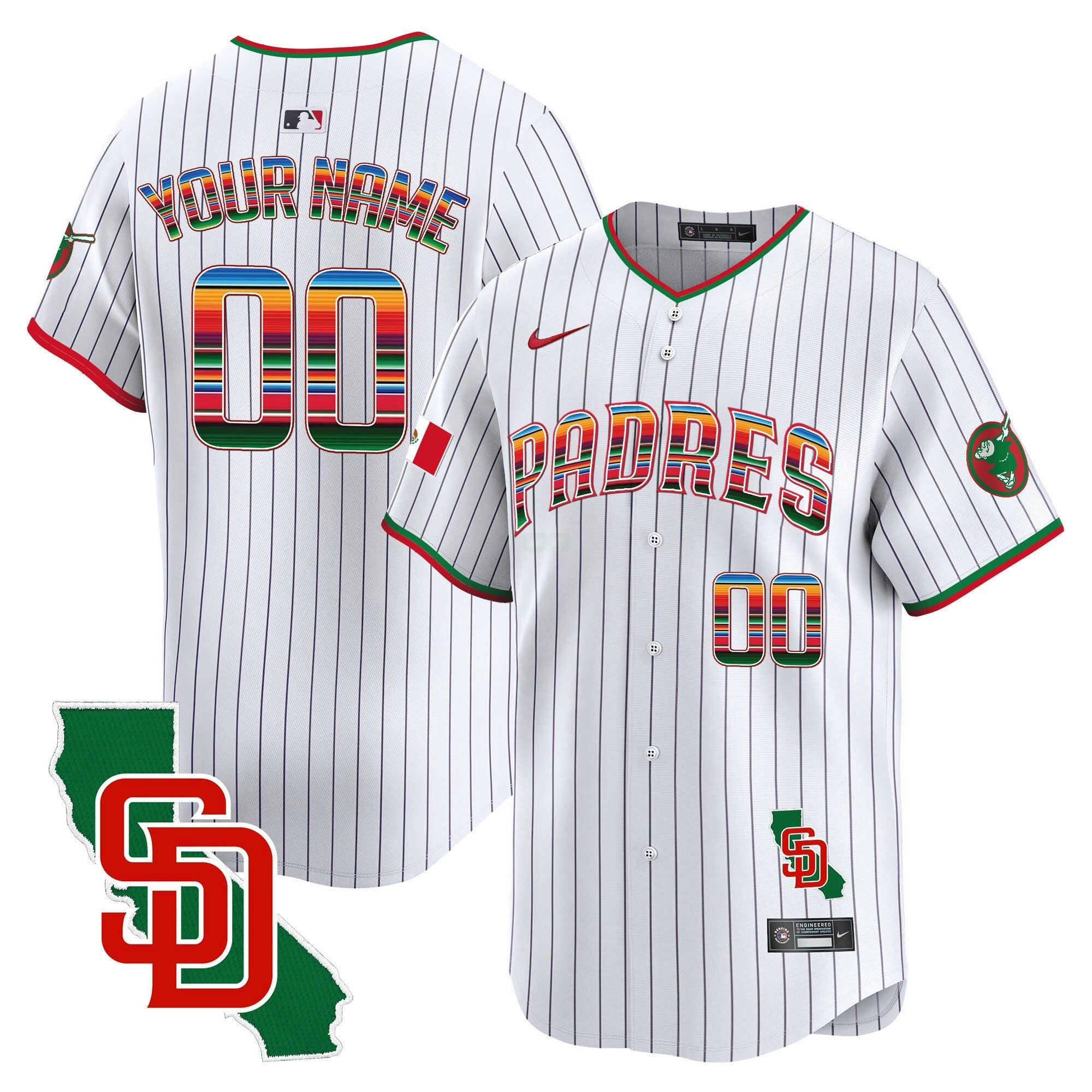 Camisa MLB Mexico California Patch Vapor Premier Limited Jersey