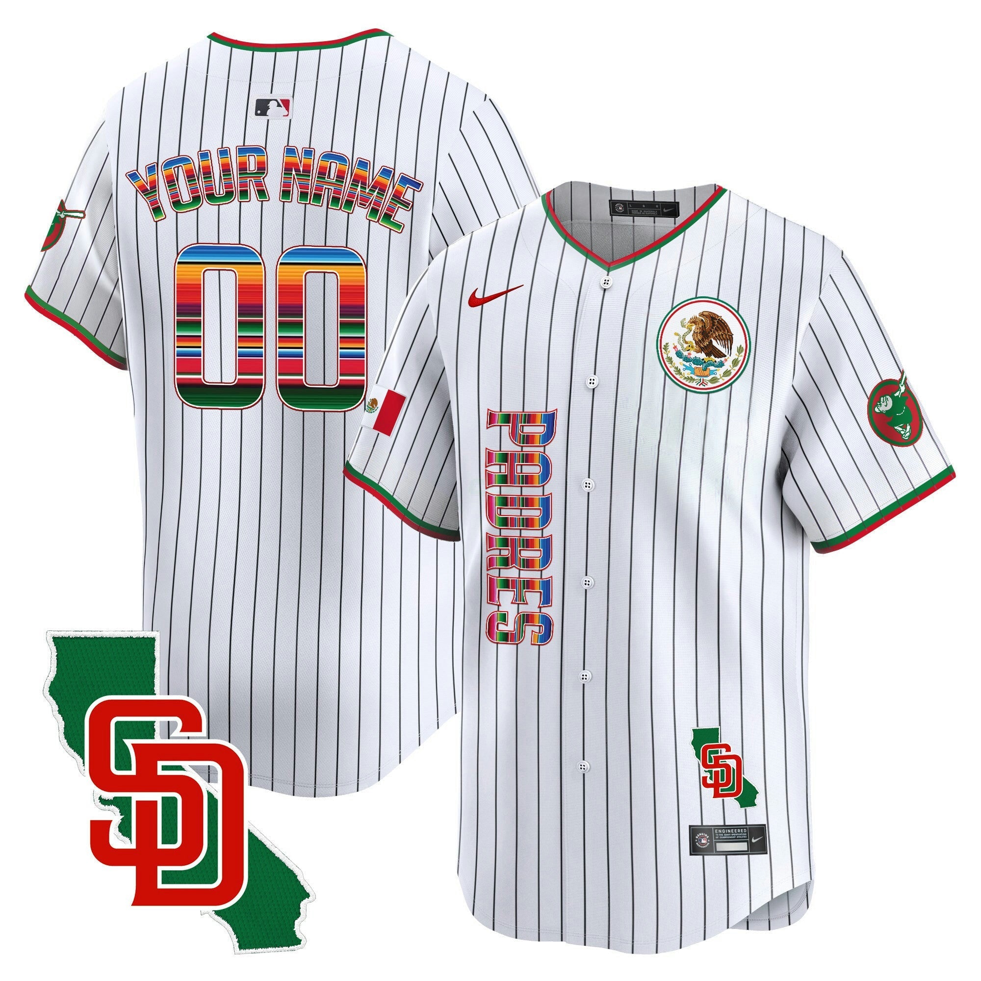 Camisa MLB Mexico California Patch Vapor Premier Limited Jersey V2