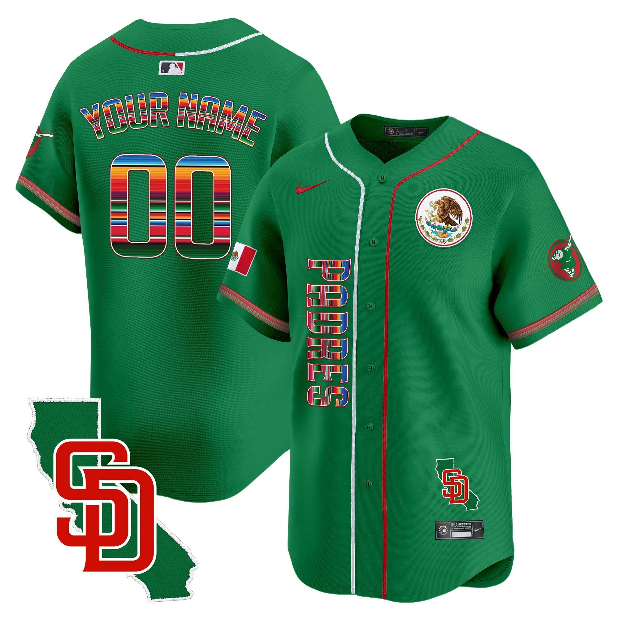 Camisa MLB Mexico California Patch Vapor Premier Limited Jersey V2
