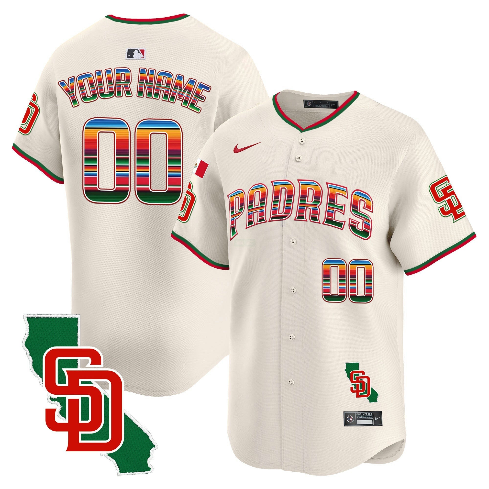 Camisa MLB Mexico California Patch Vapor Premier Limited Jersey V3