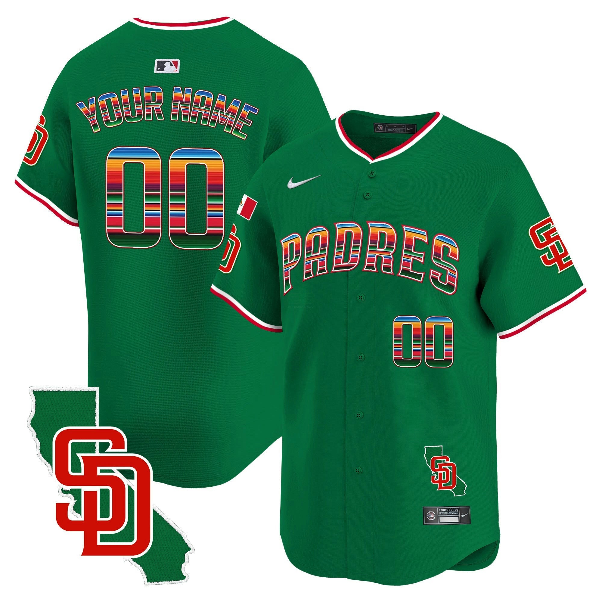 Camisa MLB Mexico California Patch Vapor Premier Limited Jersey V3