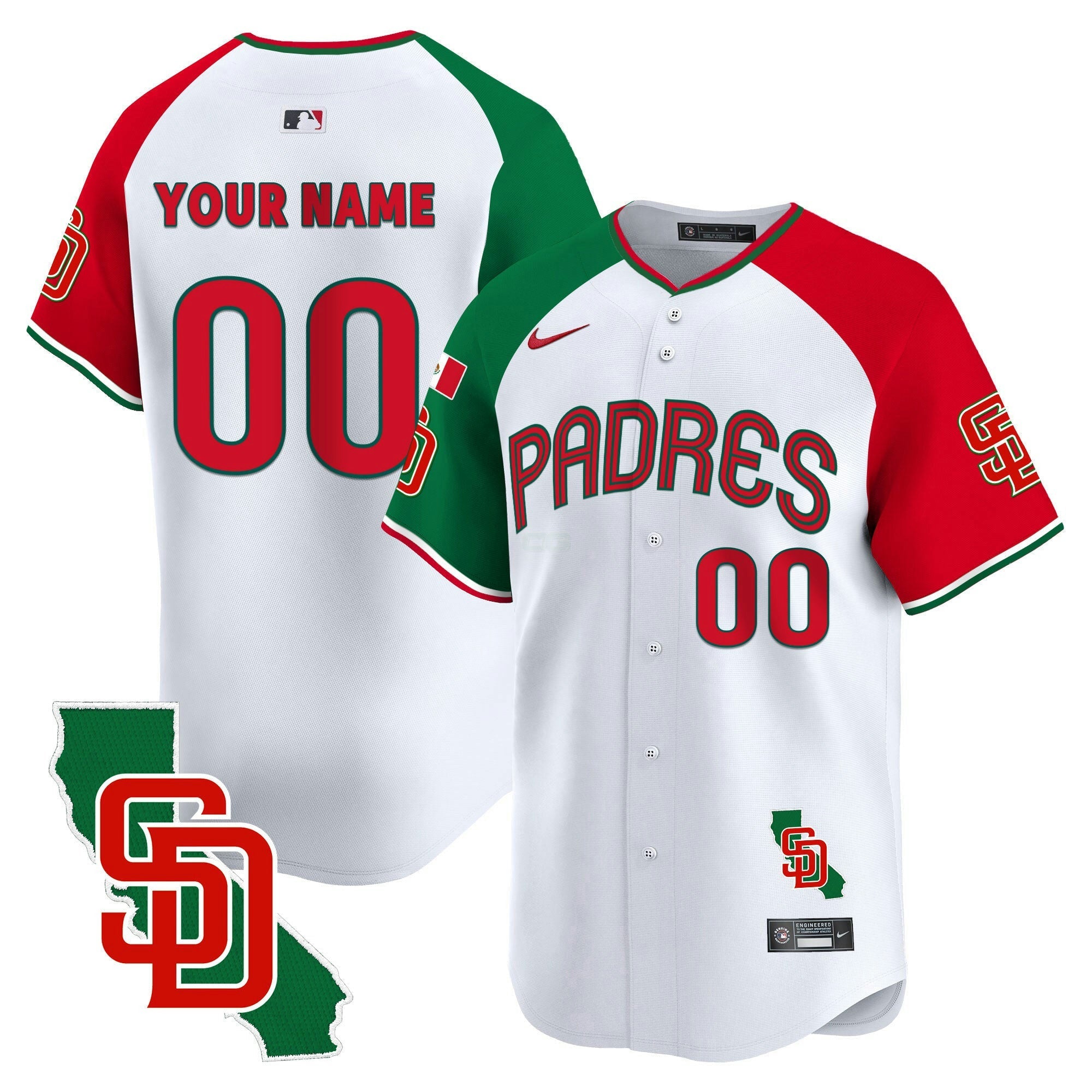 Camisa MLB Mexico California Patch Vapor Premier Limited Jersey V4