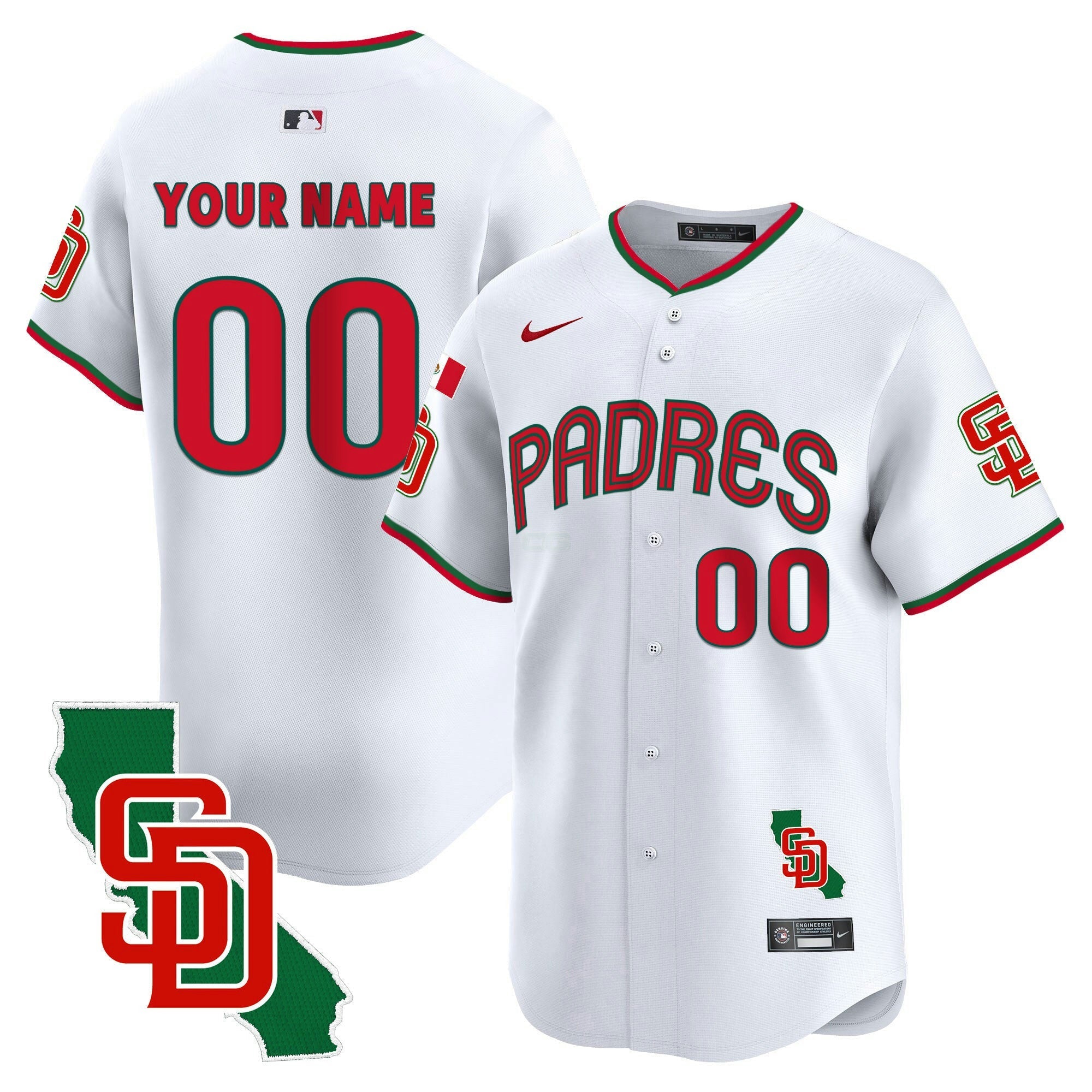Camisa MLB Mexico California Patch Vapor Premier Limited Jersey V4