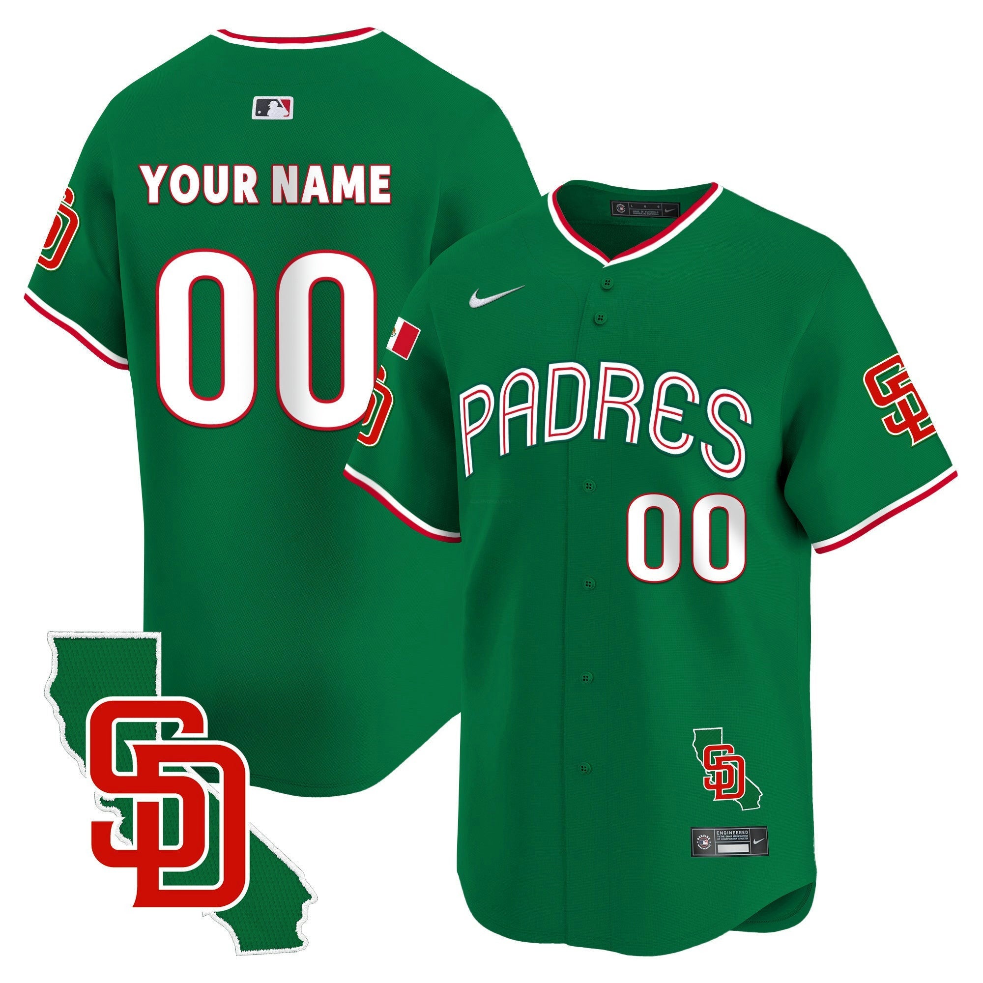 Camisa MLB Mexico California Patch Vapor Premier Limited Jersey V4