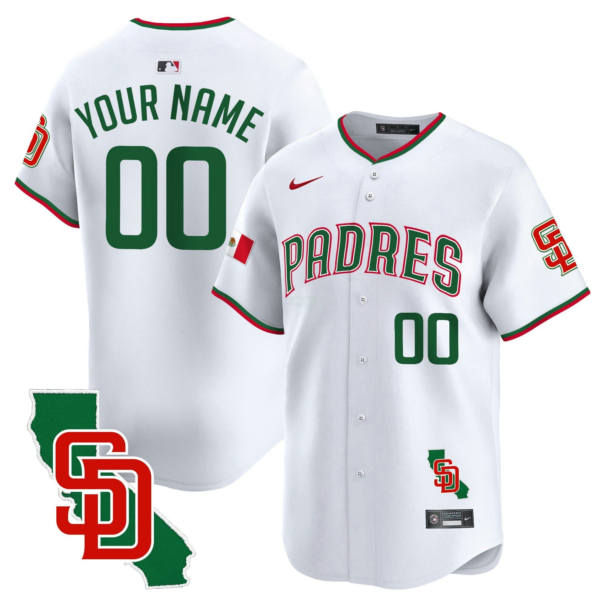 Camisa MLB Mexico California Patch Vapor Premier Limited Jersey V5