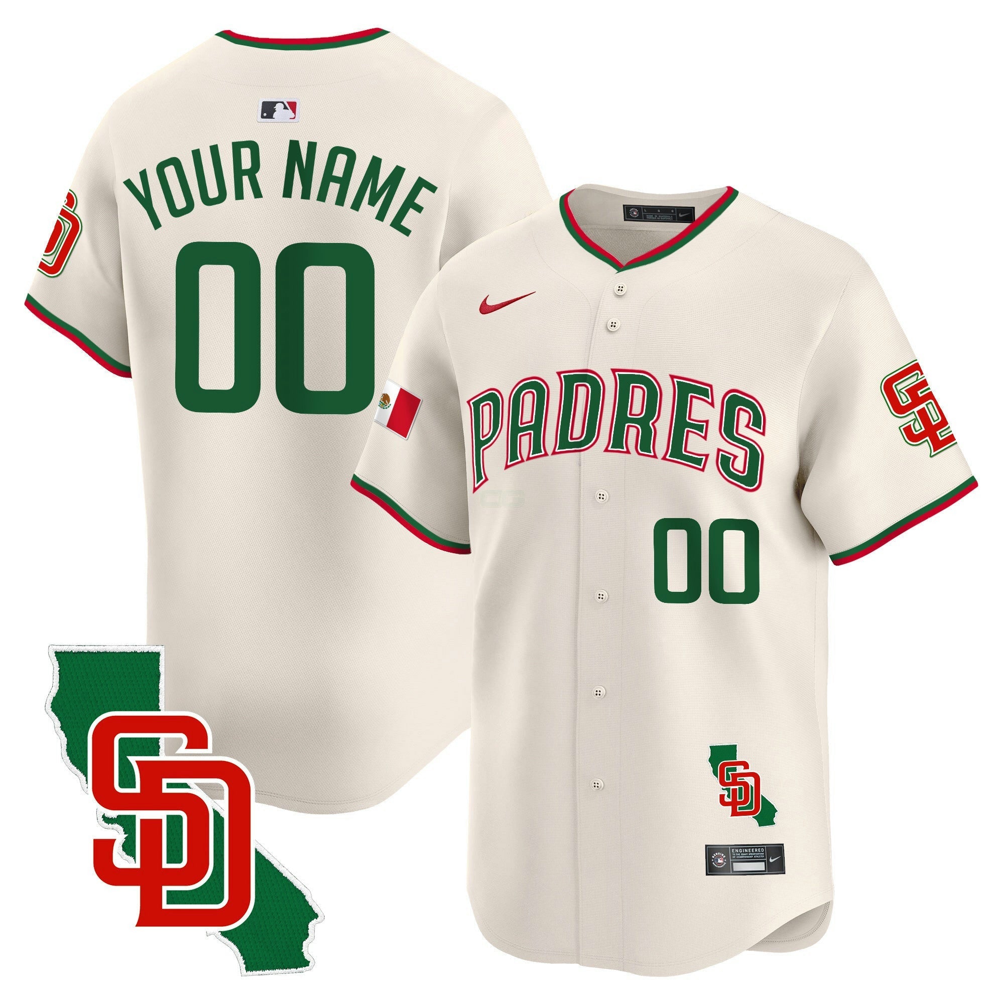 Camisa MLB Mexico California Patch Vapor Premier Limited Jersey V5