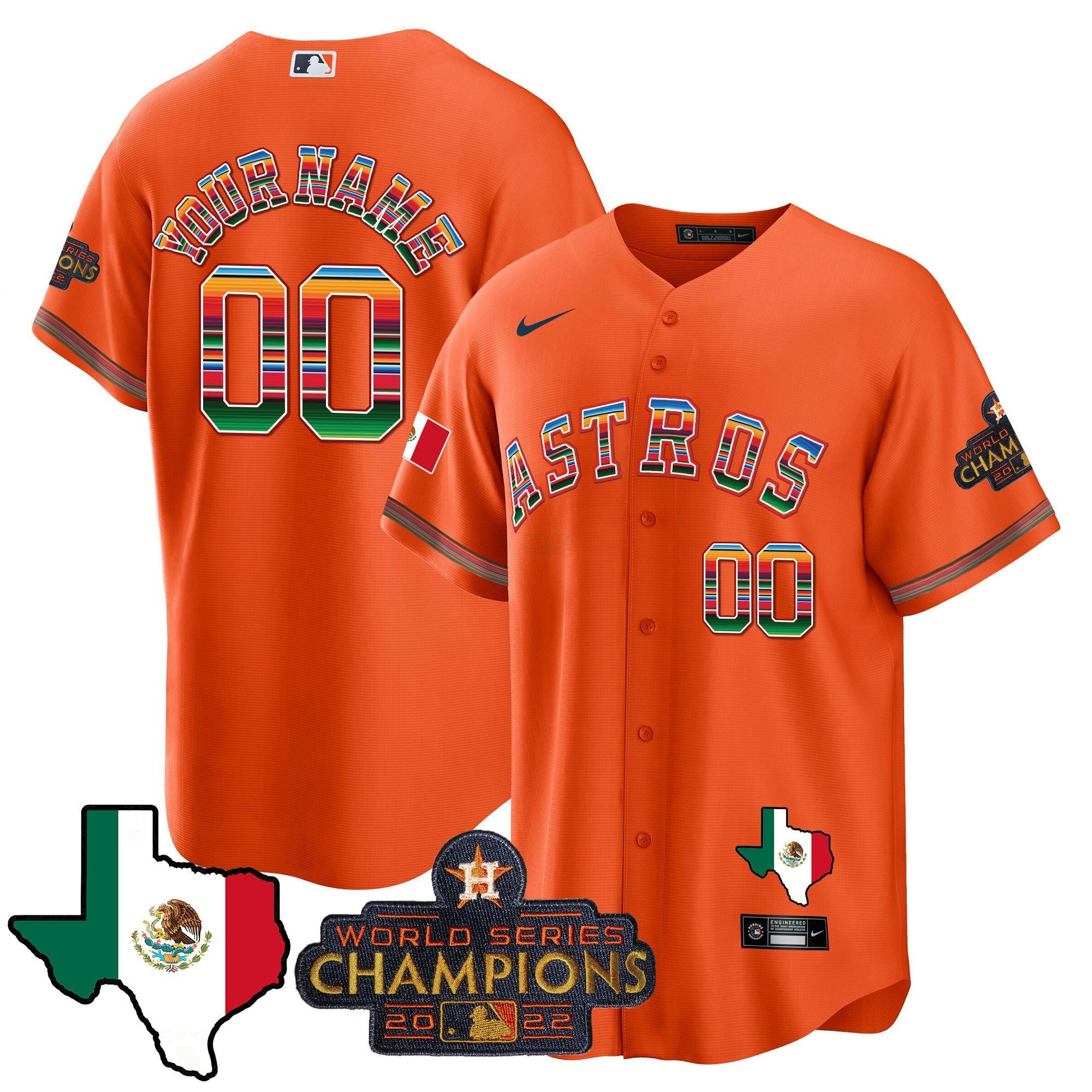 Camisa MLB Mexico Texas Map Cool Base Jersey