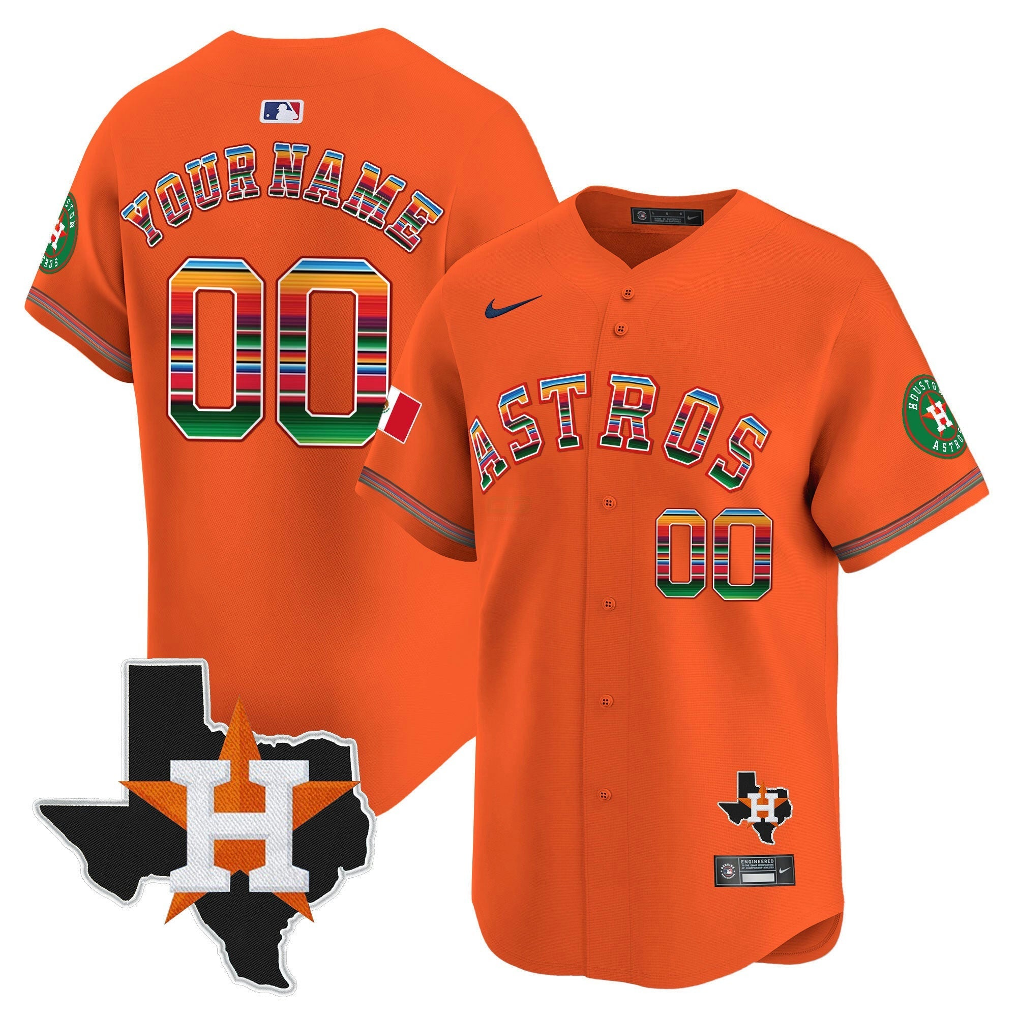 Camisa MLB Mexico Texas Patch Vapor Premier Limited Jersey