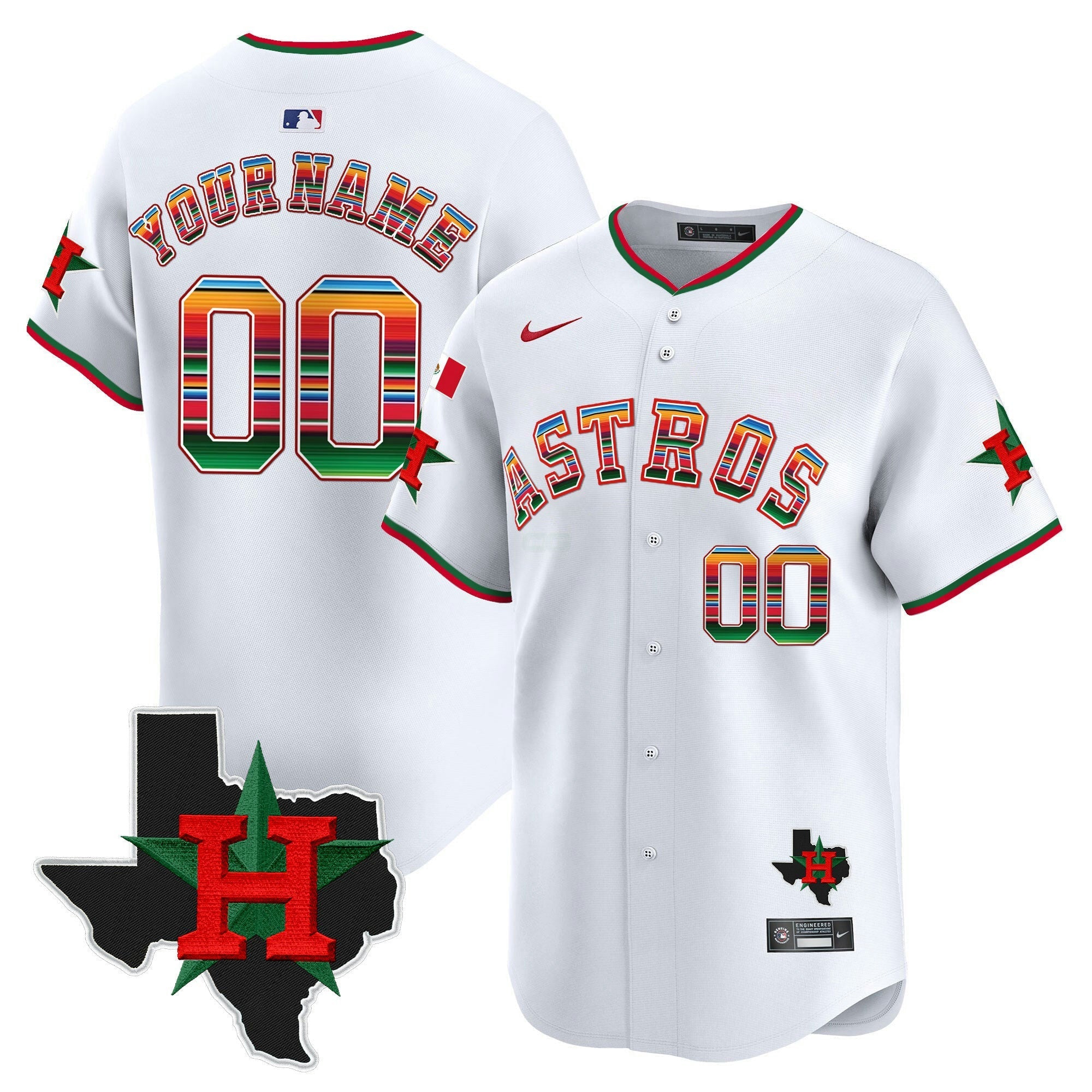 Camisa MLB Mexico Texas Patch Vapor Premier Limited Jersey V2