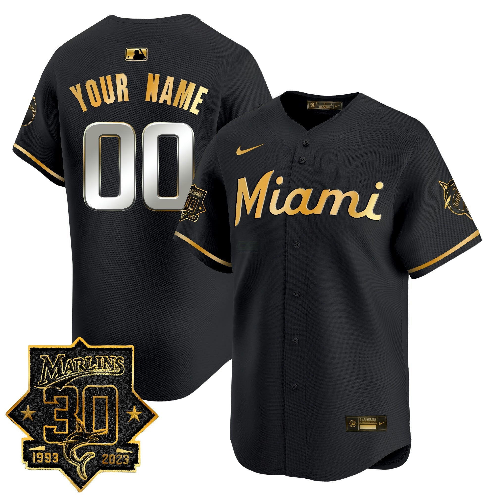 Camisa MLB Miami 30 Seasons Anniversary Patch Vapor Premier Limited Jersey