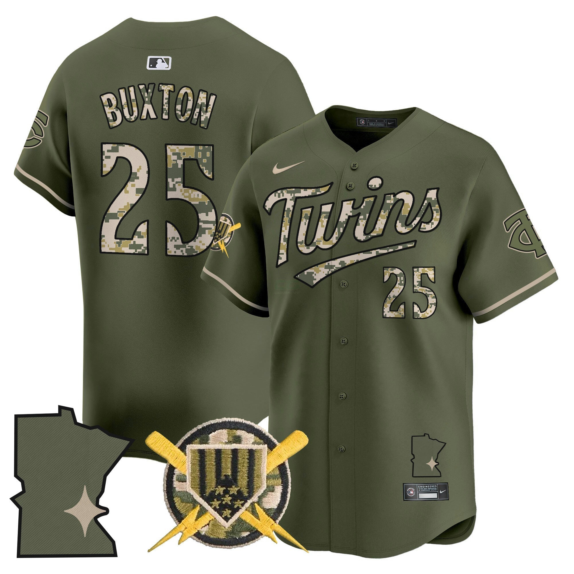 Camisa MLB Minnesota Armed Forces Day Vapor Premier Limited Jersey