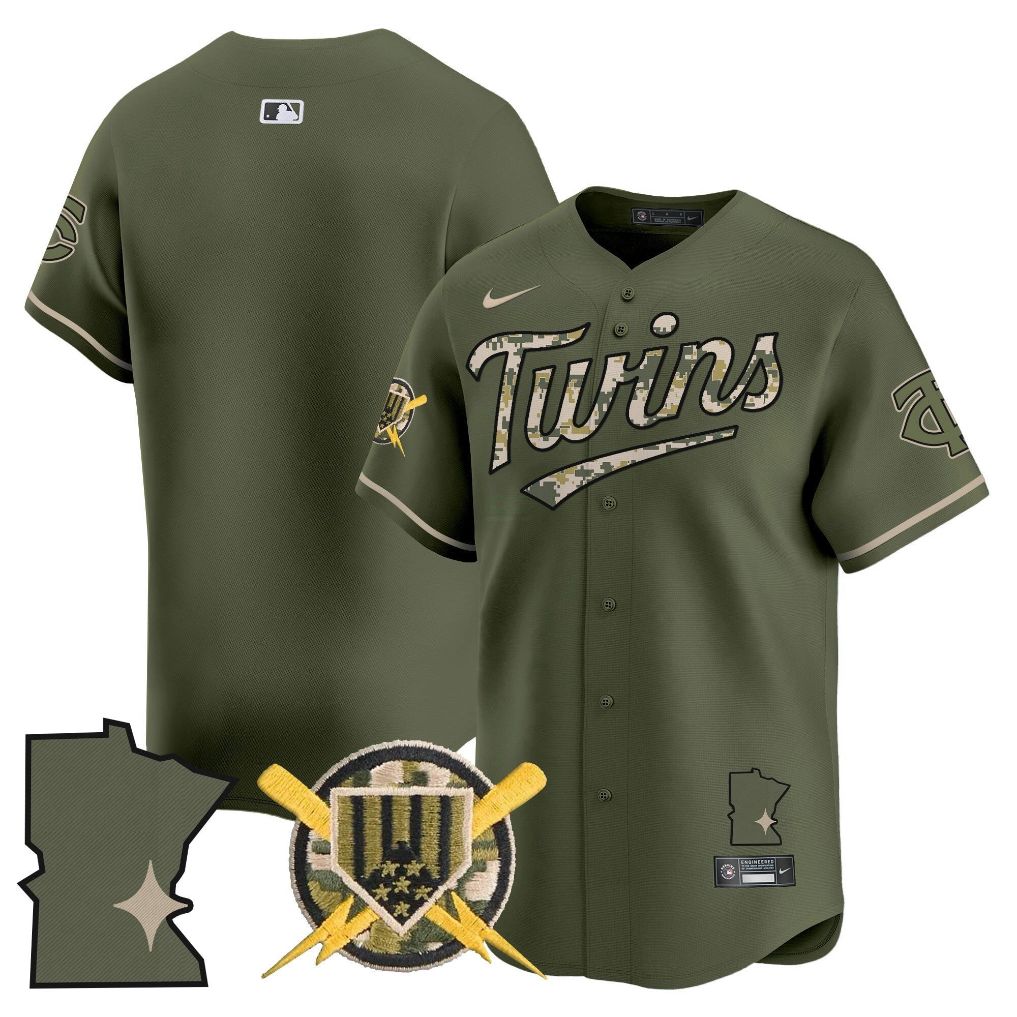 Camisa MLB Minnesota Armed Forces Day Vapor Premier Limited Jersey