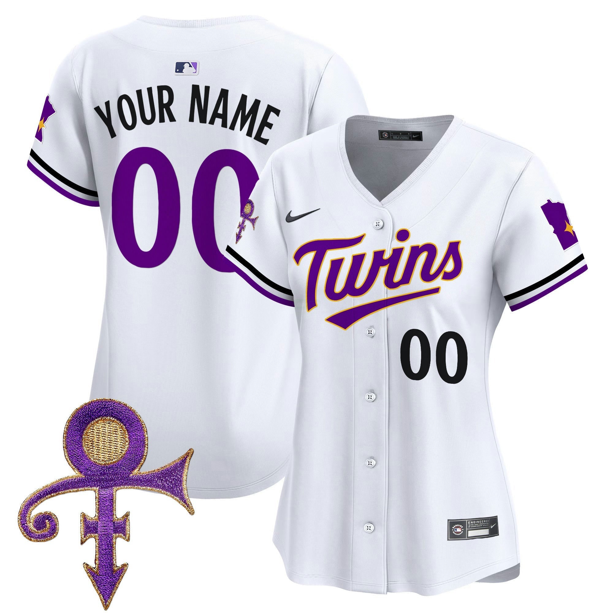 Camisa MLB Minnesota Prince Patch Vapor Premier Limited Jersey V3